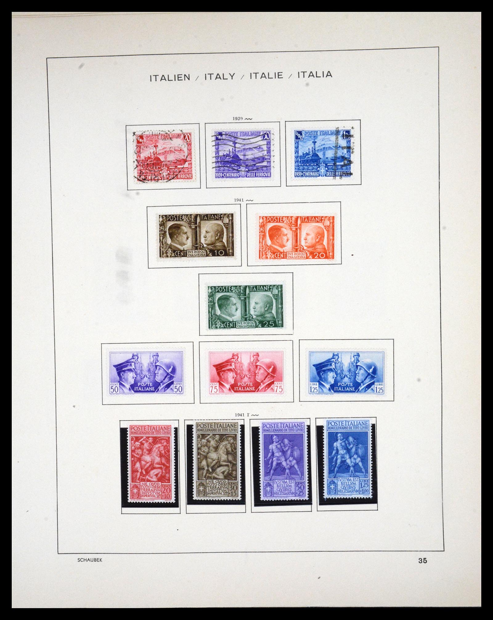 36513 041 - Postzegelverzameling 36513 Italië 1861-2005.