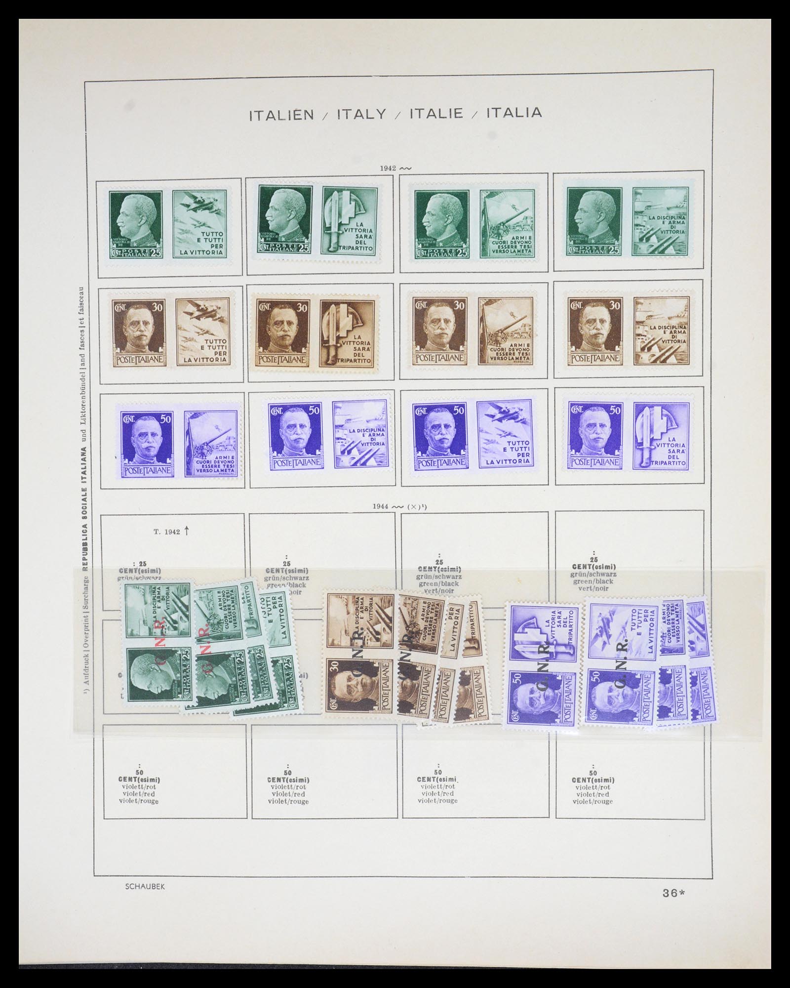 36513 043 - Postzegelverzameling 36513 Italië 1861-2005.