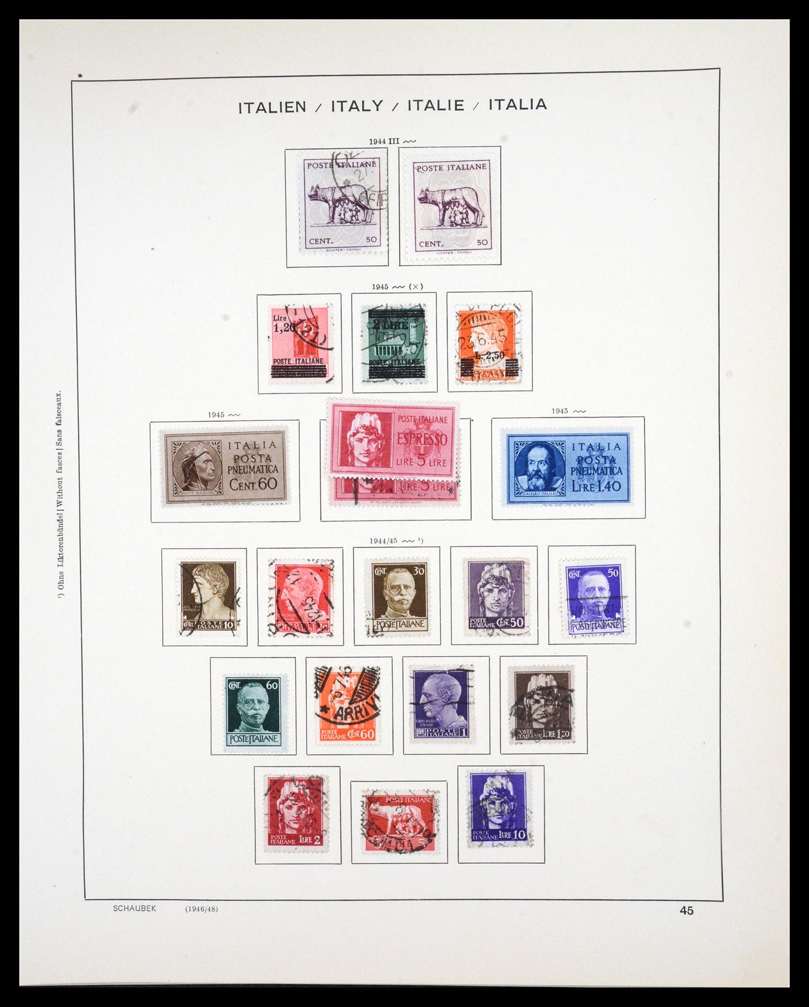 36513 045 - Postzegelverzameling 36513 Italië 1861-2005.