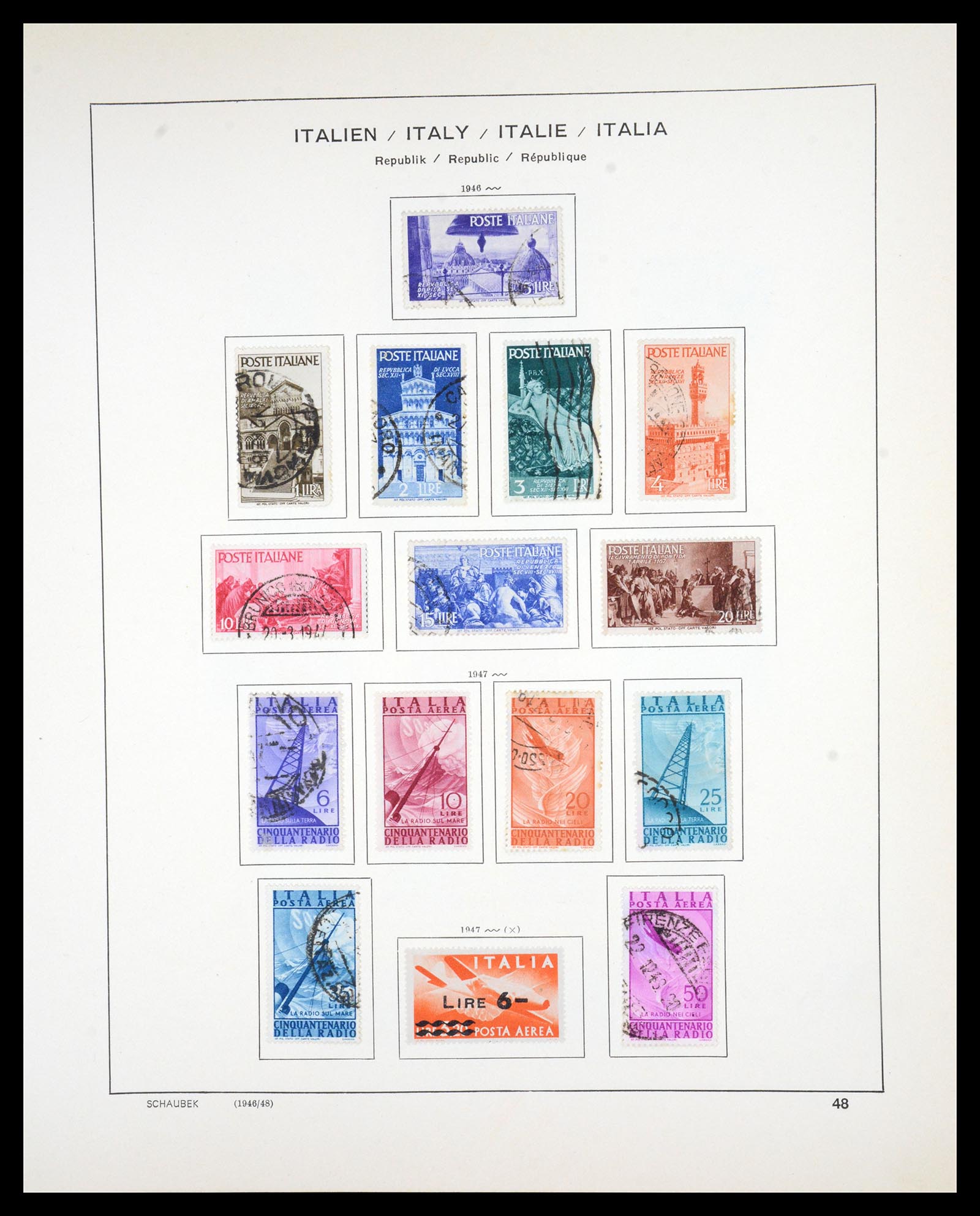 36513 048 - Postzegelverzameling 36513 Italië 1861-2005.