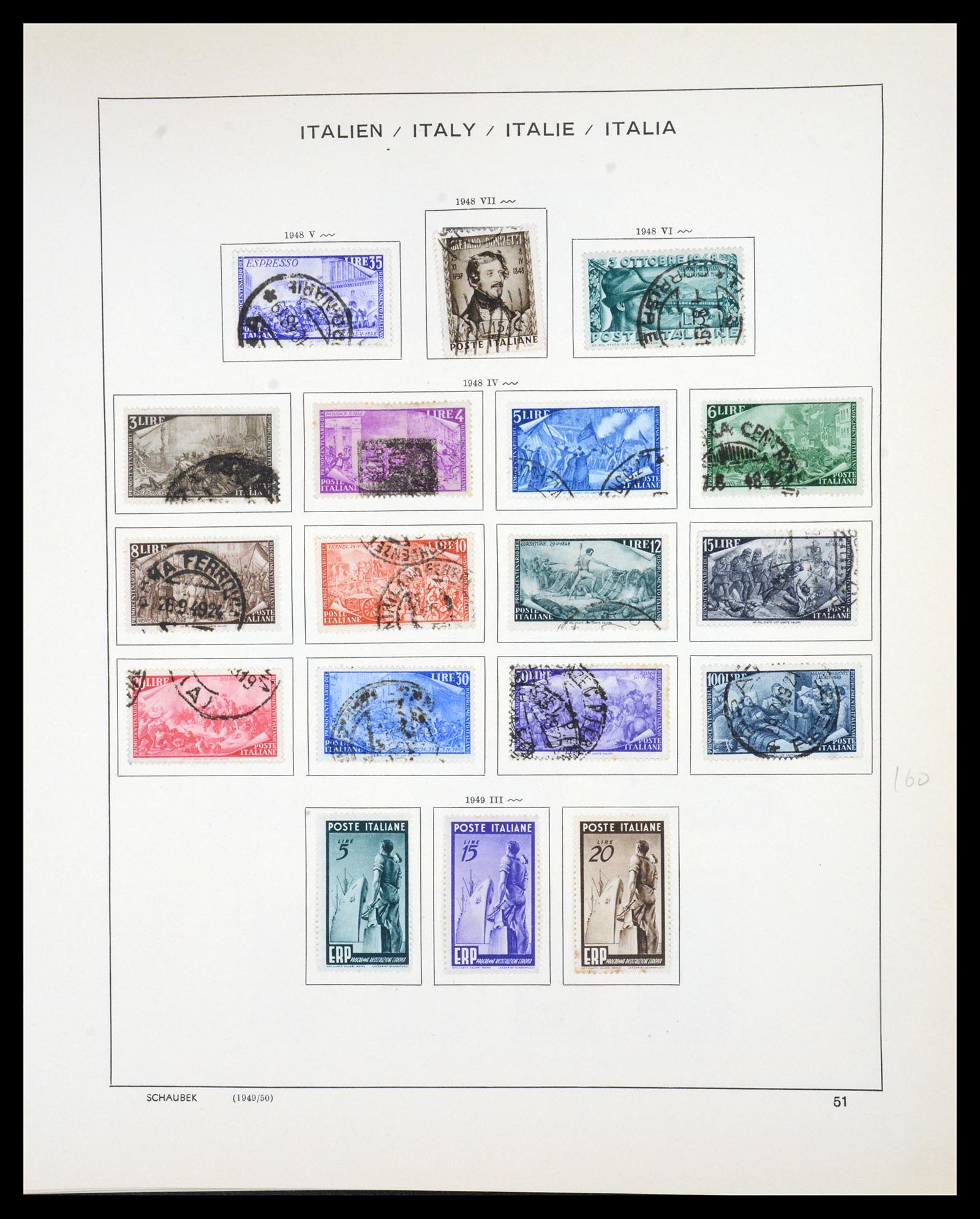 36513 050 - Postzegelverzameling 36513 Italië 1861-2005.