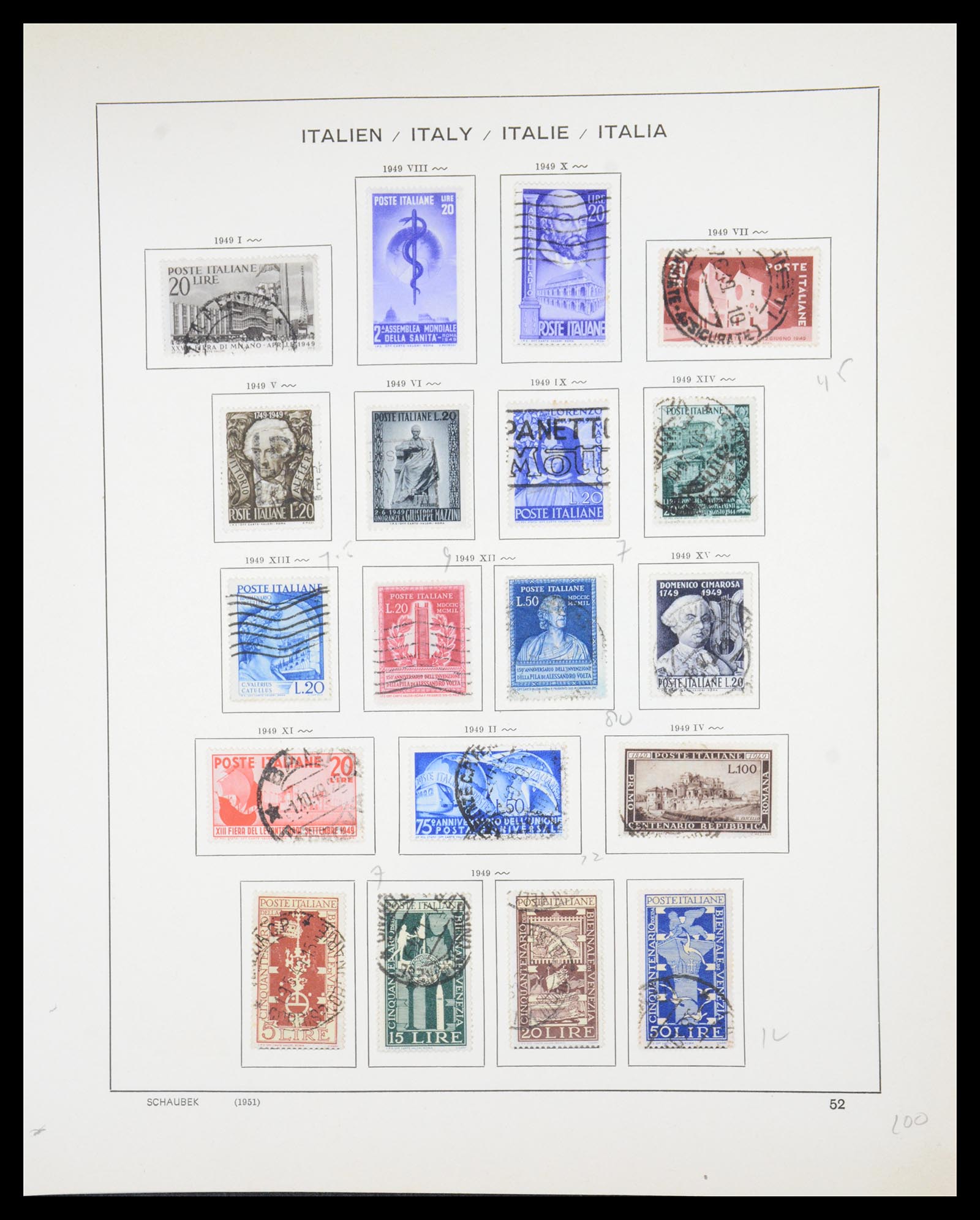 36513 051 - Postzegelverzameling 36513 Italië 1861-2005.