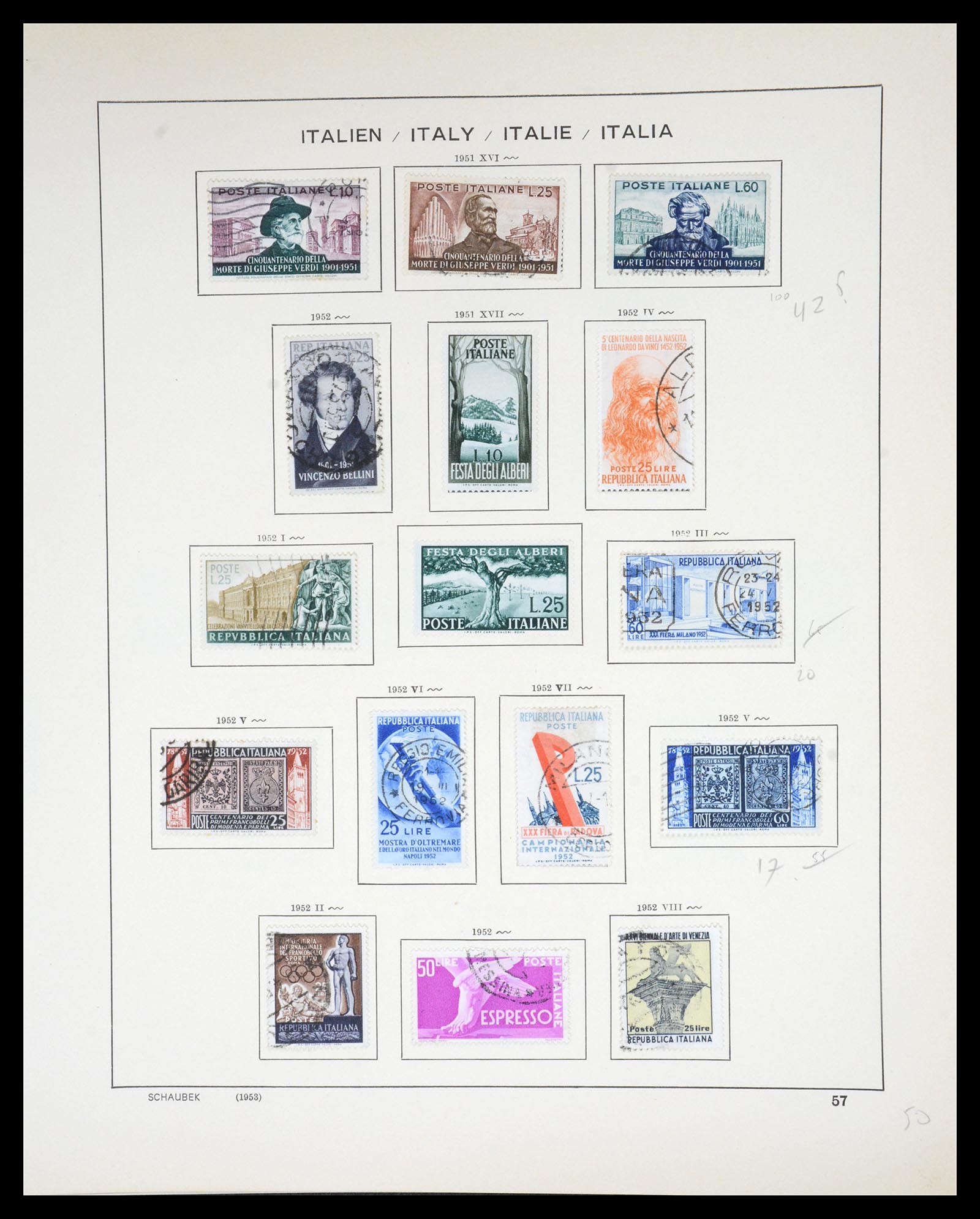36513 056 - Postzegelverzameling 36513 Italië 1861-2005.