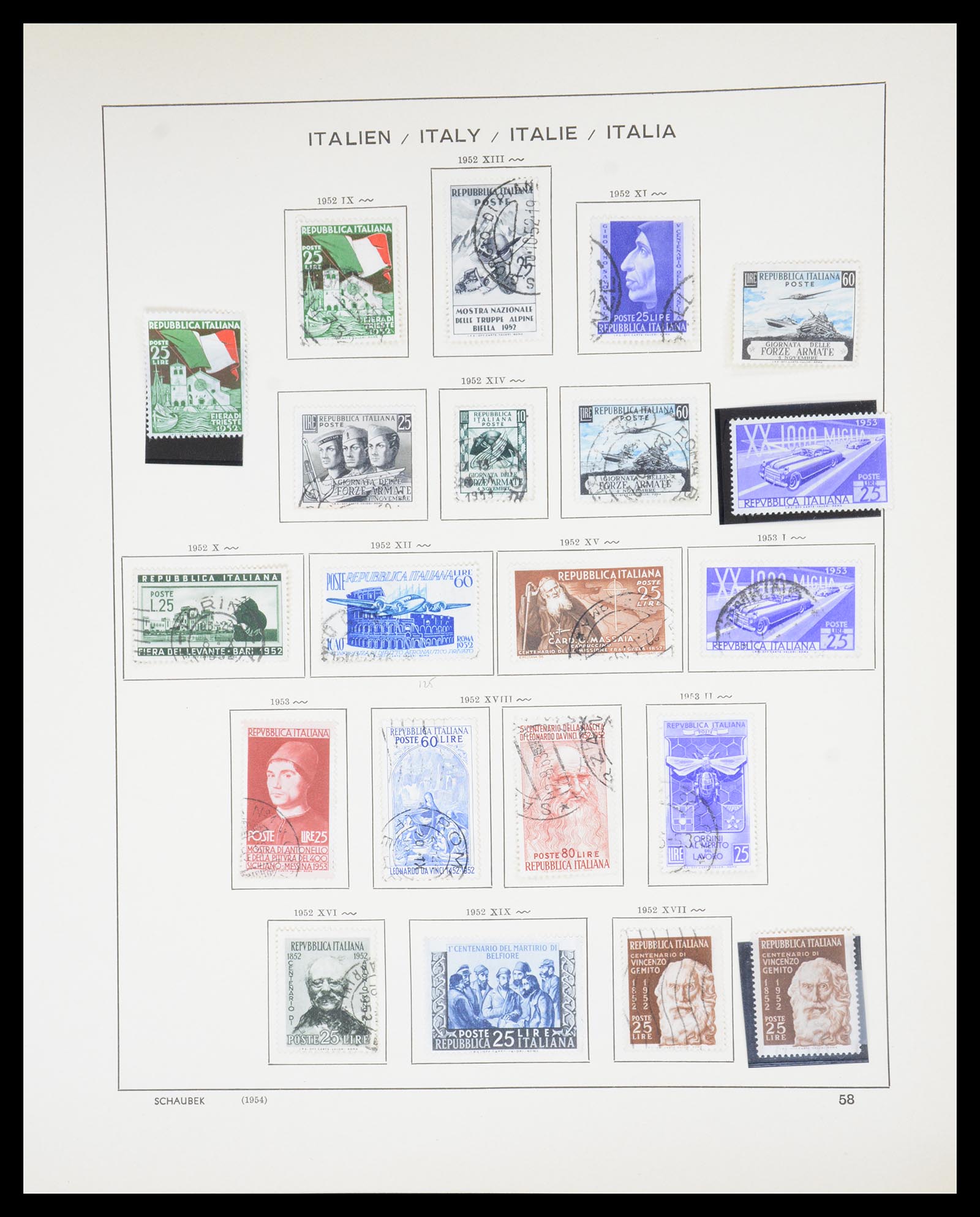 36513 057 - Postzegelverzameling 36513 Italië 1861-2005.