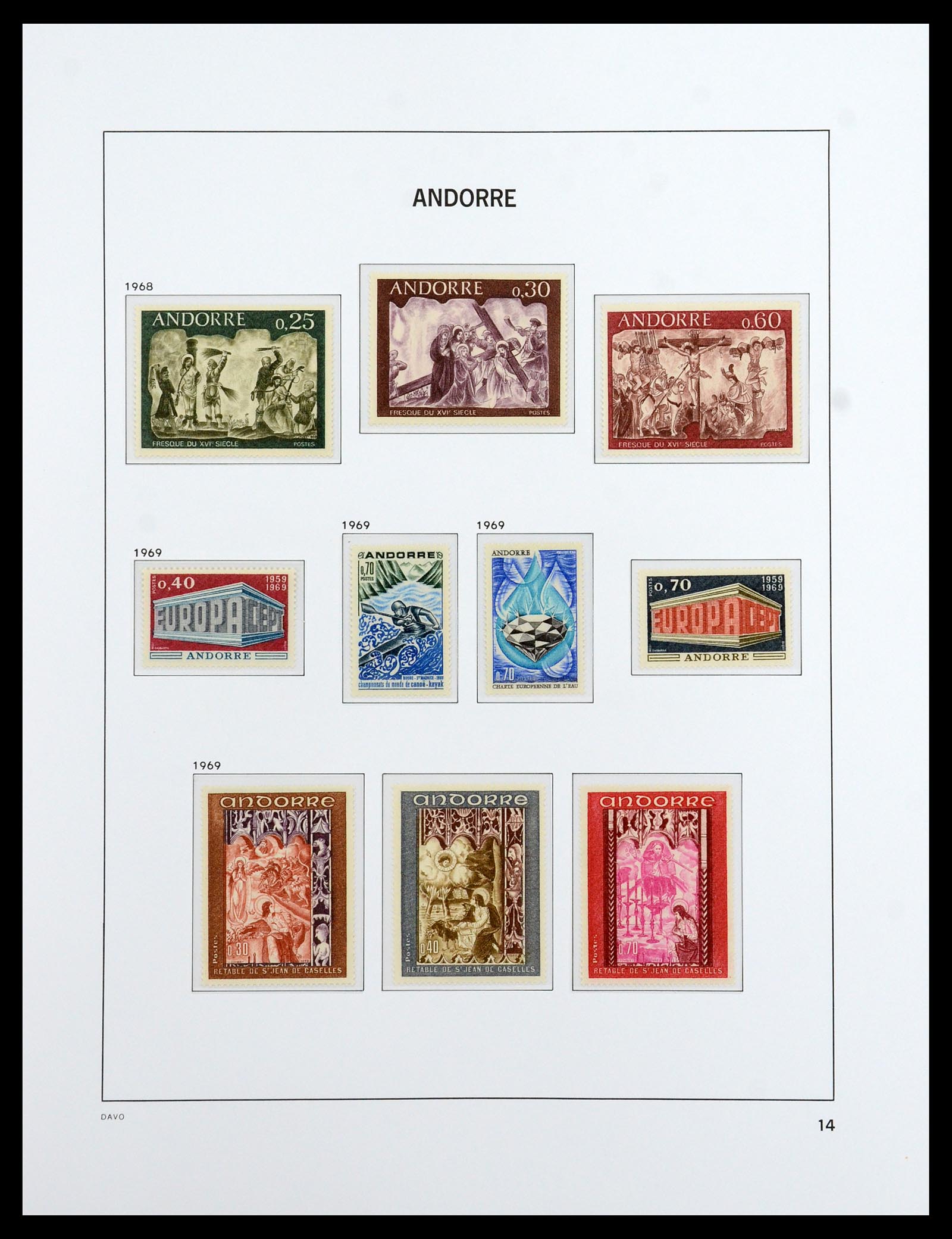 36514 014 - Stamp collection 36514 French Andorra 1931-2002.