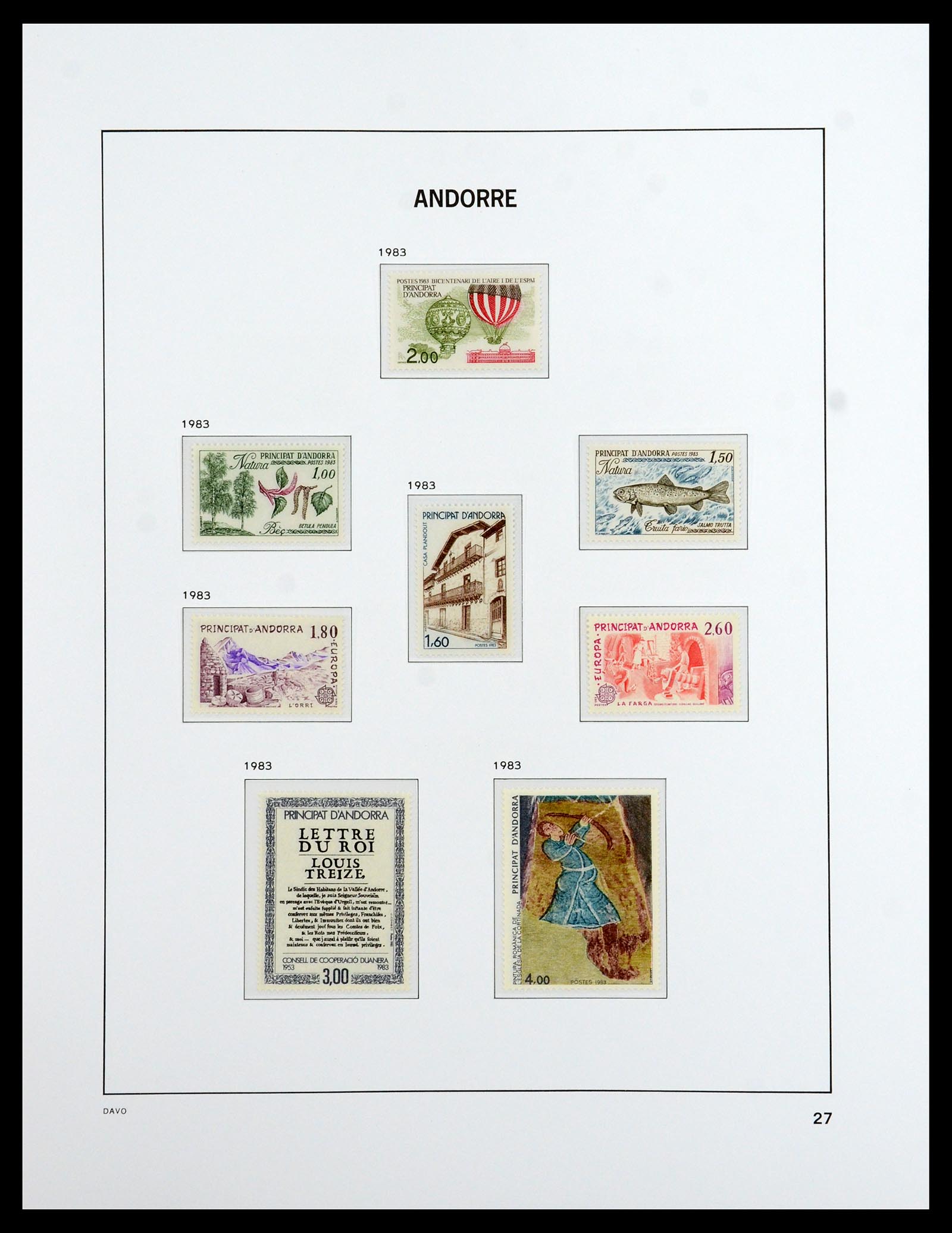 36514 027 - Stamp collection 36514 French Andorra 1931-2002.