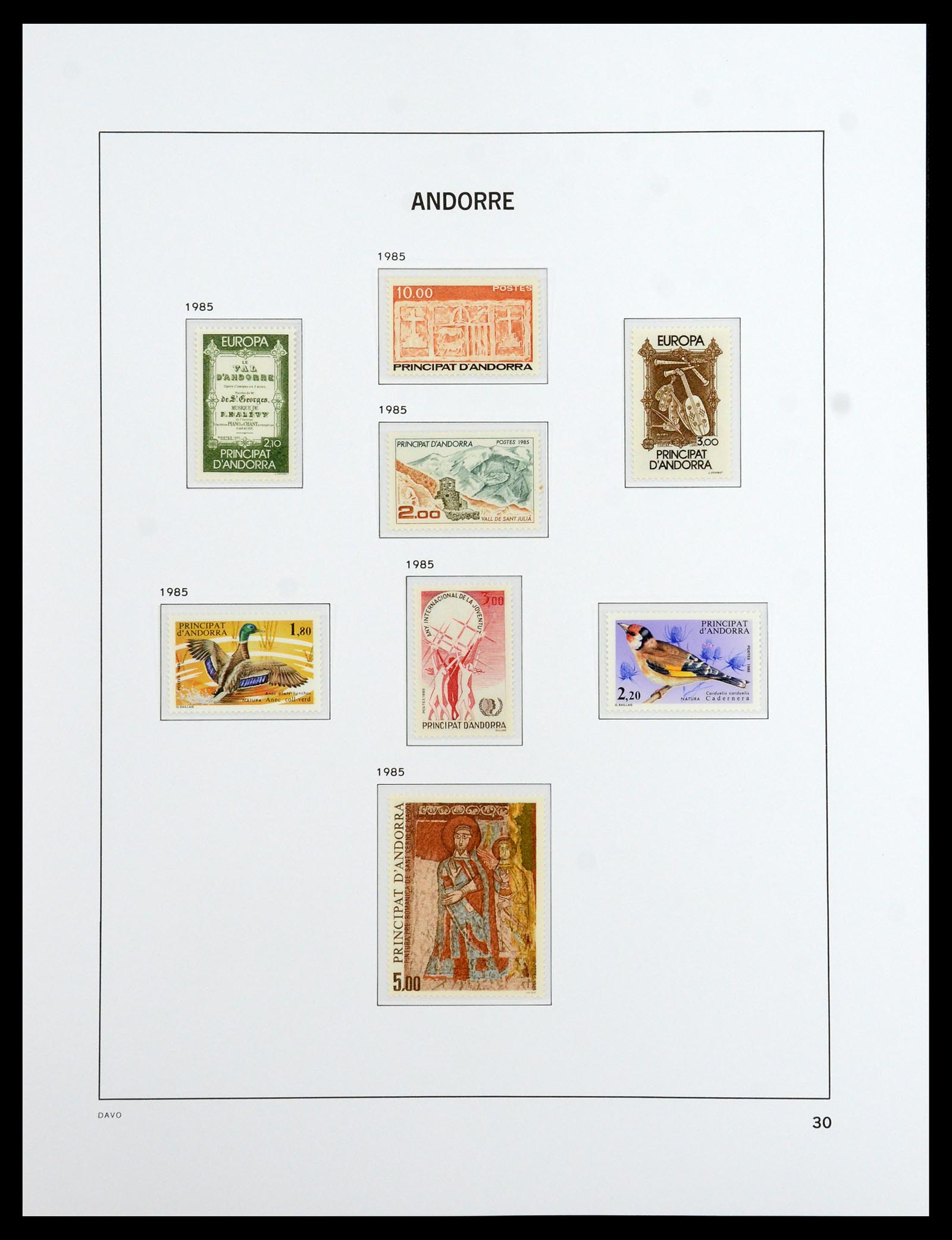 36514 030 - Stamp collection 36514 French Andorra 1931-2002.