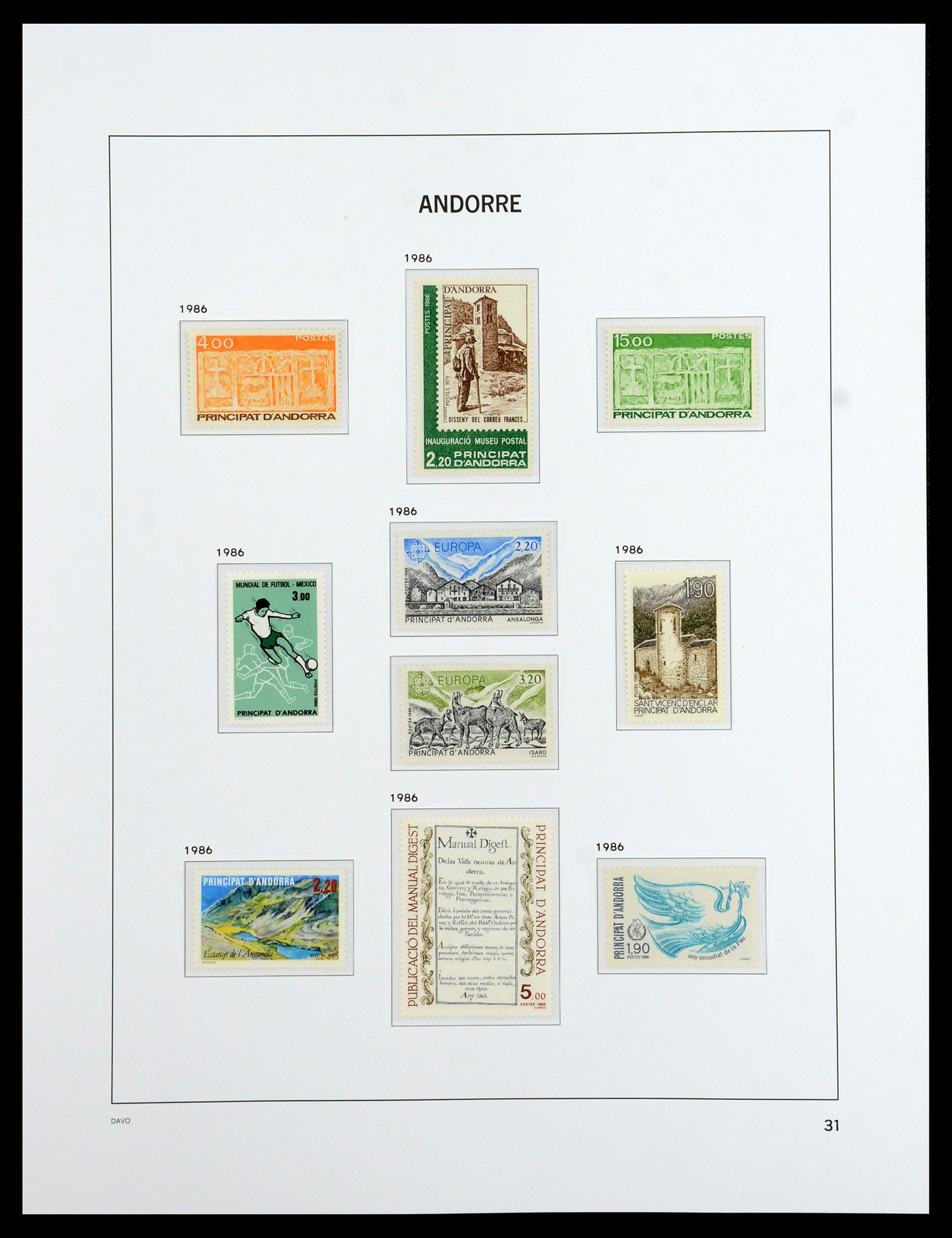 36514 031 - Stamp collection 36514 French Andorra 1931-2002.