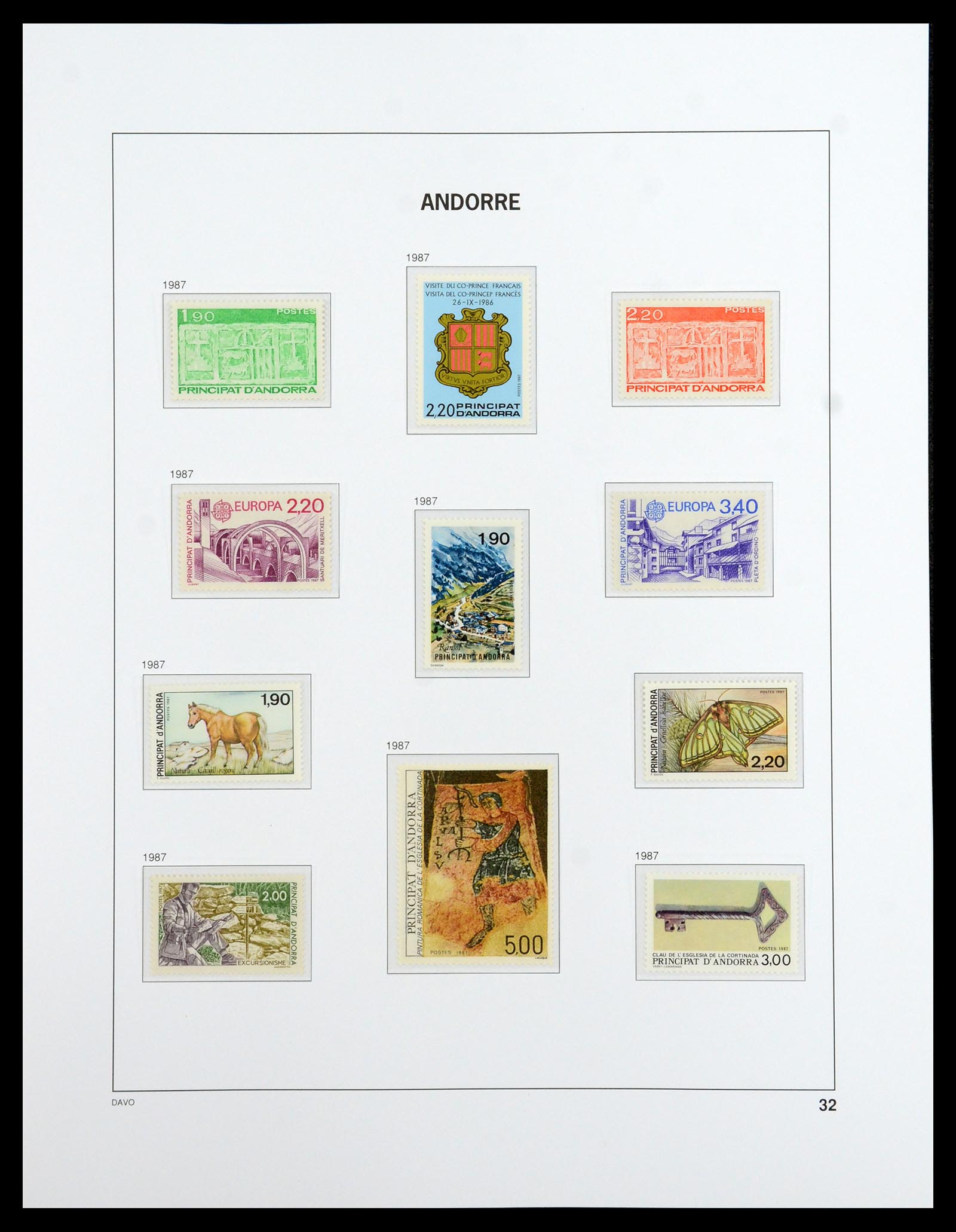 36514 032 - Stamp collection 36514 French Andorra 1931-2002.