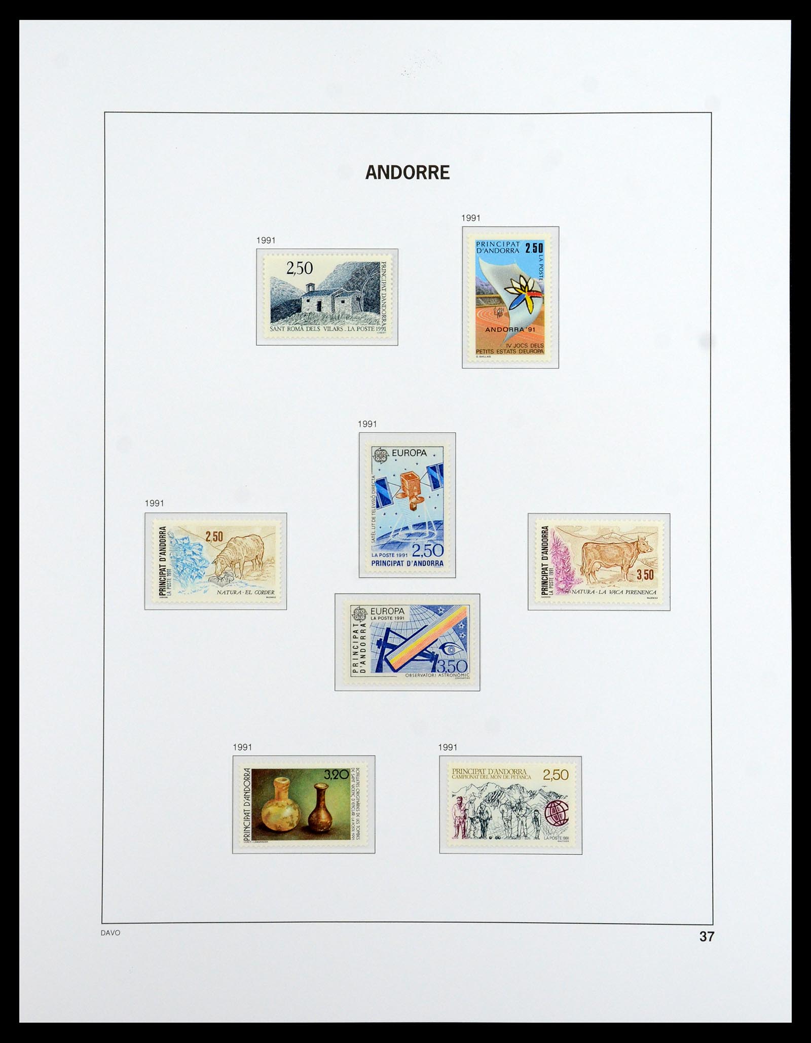36514 037 - Stamp collection 36514 French Andorra 1931-2002.