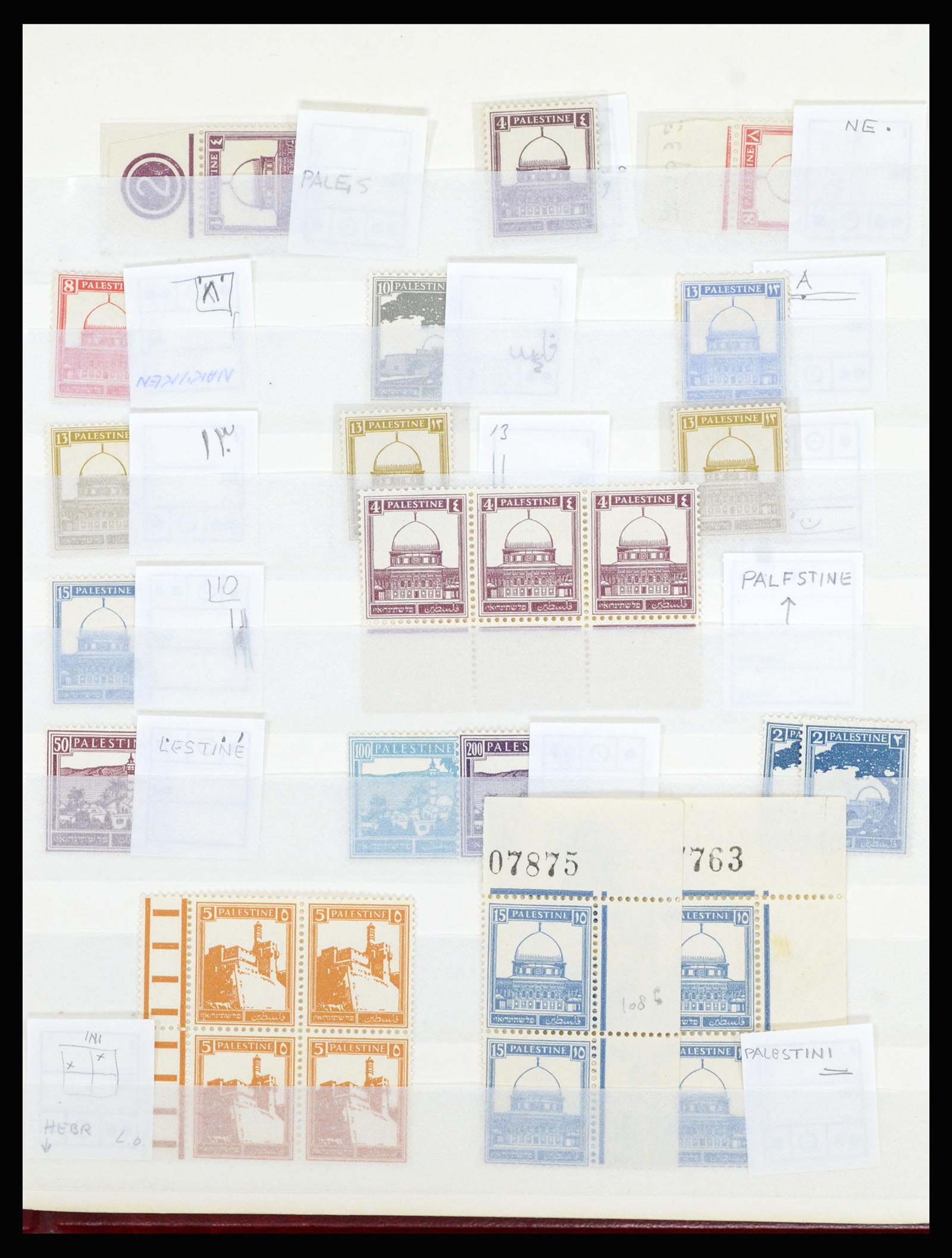 36515 011 - Postzegelverzameling 36515 Palestine 1918-1945.