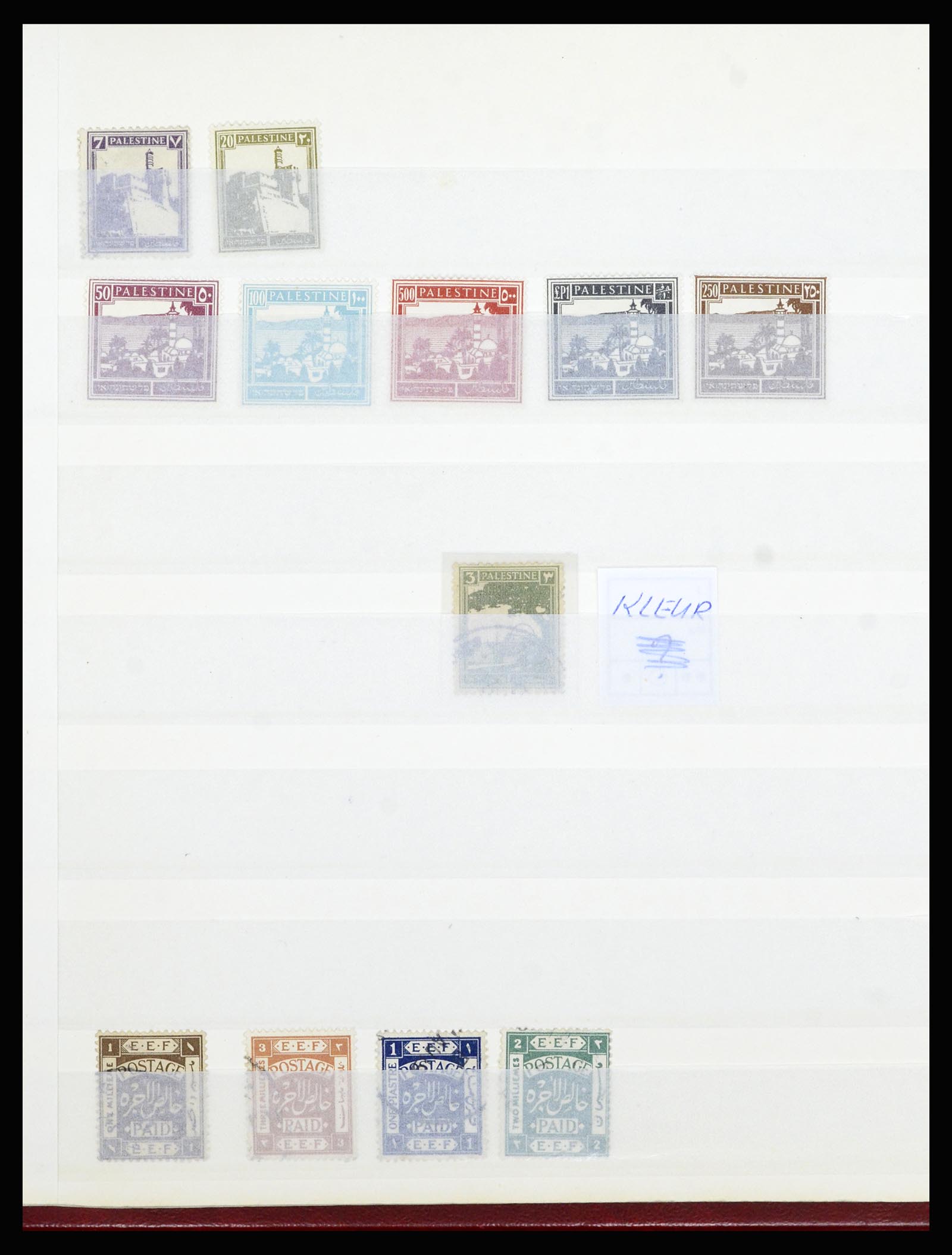 36515 012 - Postzegelverzameling 36515 Palestine 1918-1945.