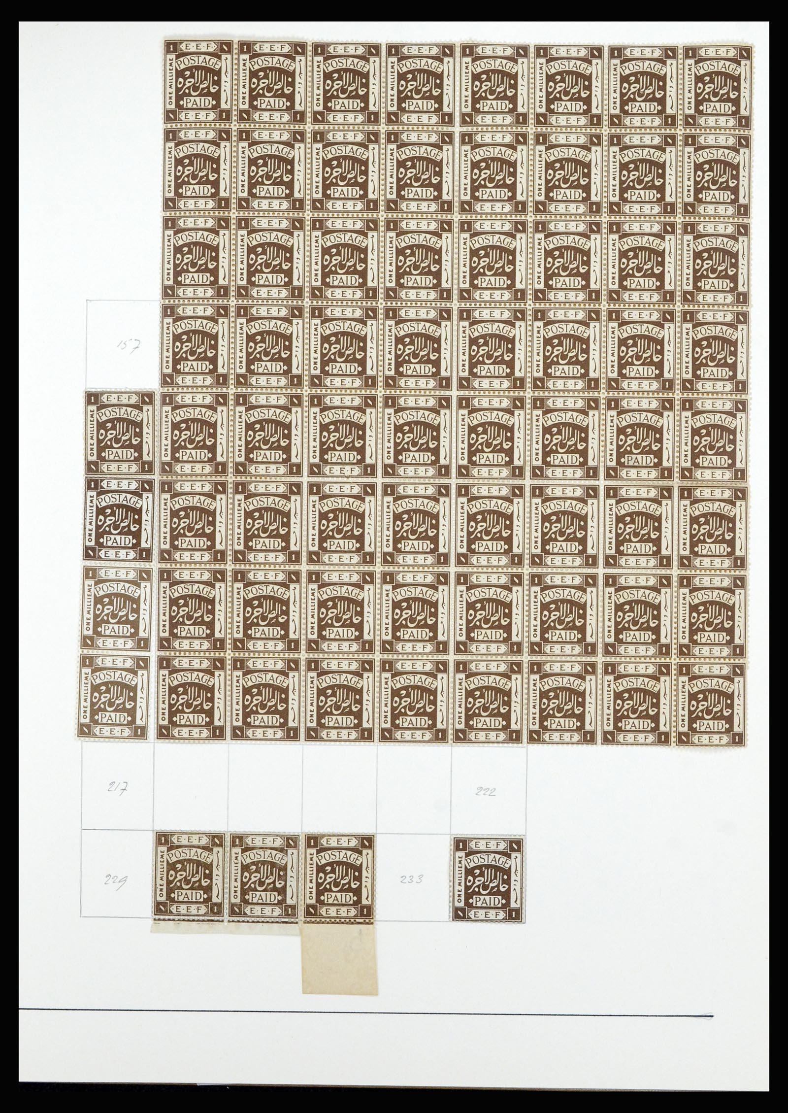 36515 033 - Postzegelverzameling 36515 Palestine 1918-1945.