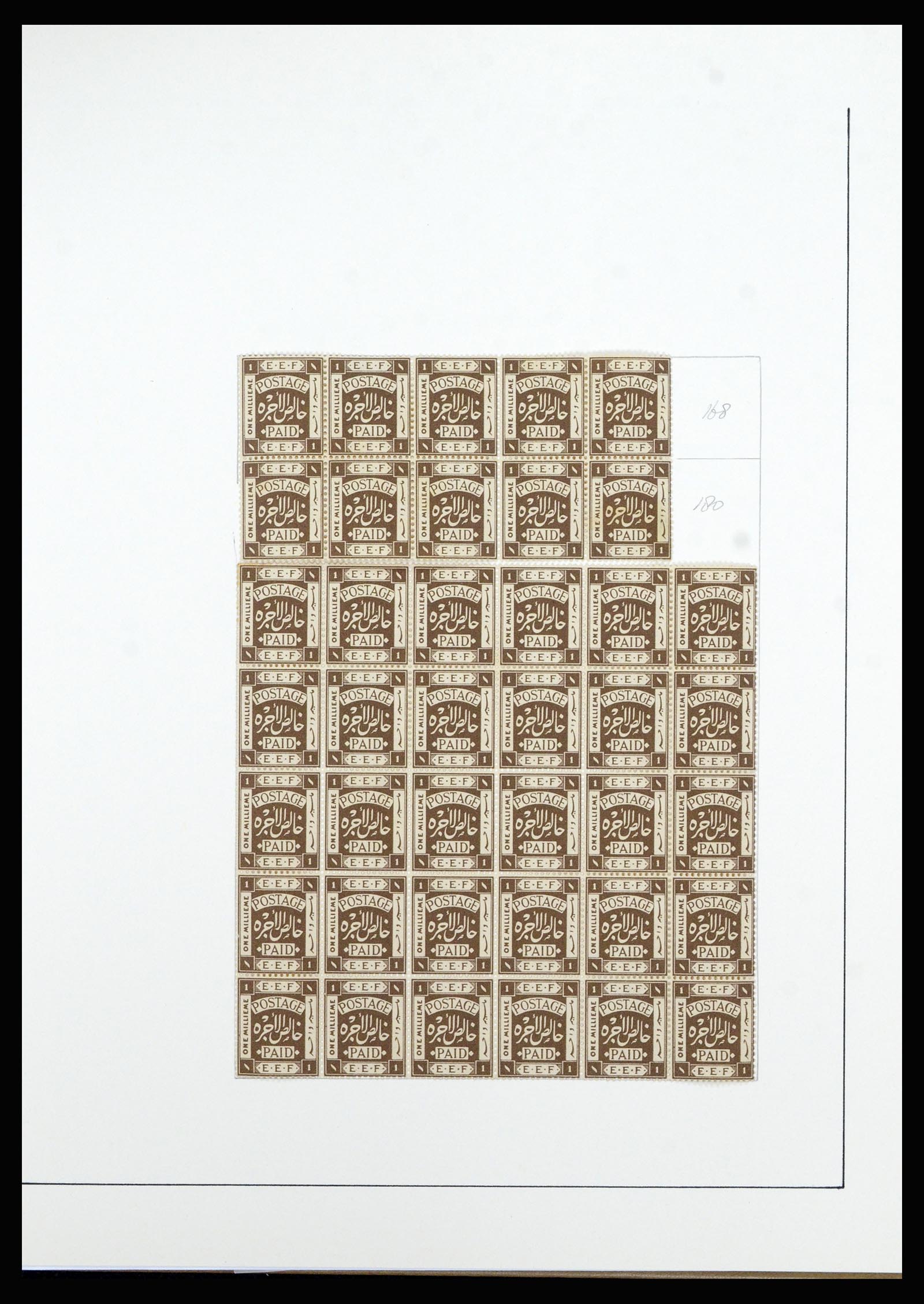 36515 034 - Postzegelverzameling 36515 Palestine 1918-1945.