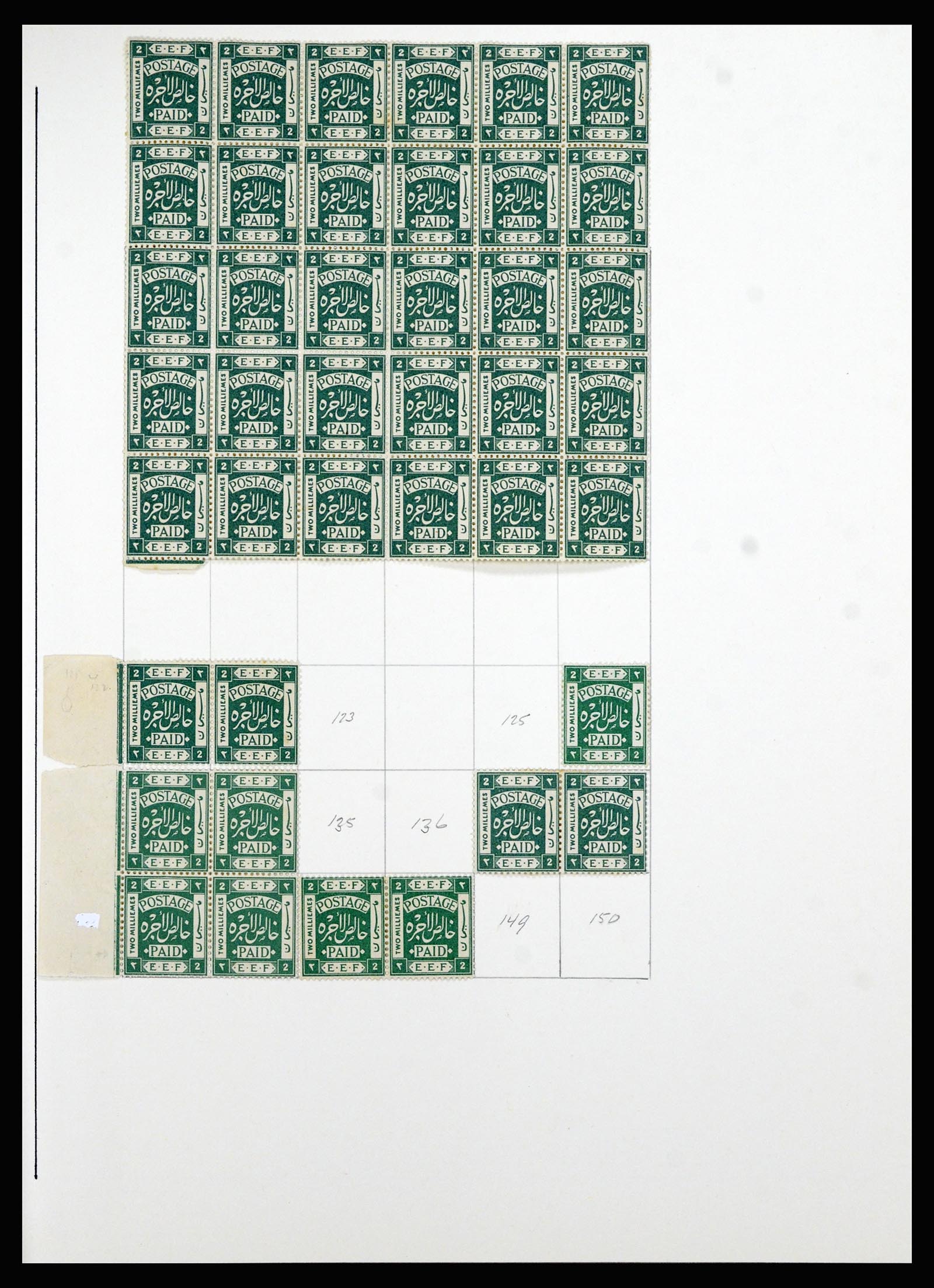 36515 037 - Postzegelverzameling 36515 Palestine 1918-1945.
