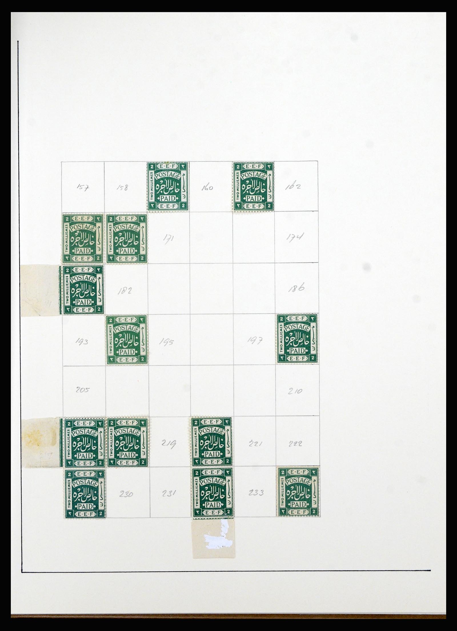 36515 039 - Postzegelverzameling 36515 Palestine 1918-1945.