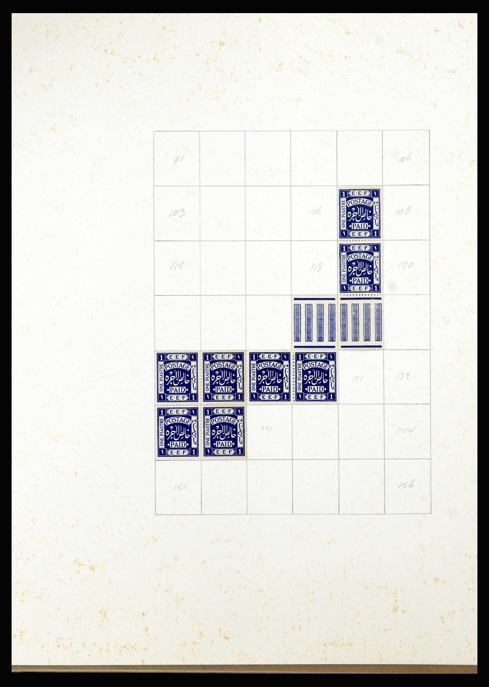 36515 057 - Stamp collection 36515 Palestina 1918-1945.