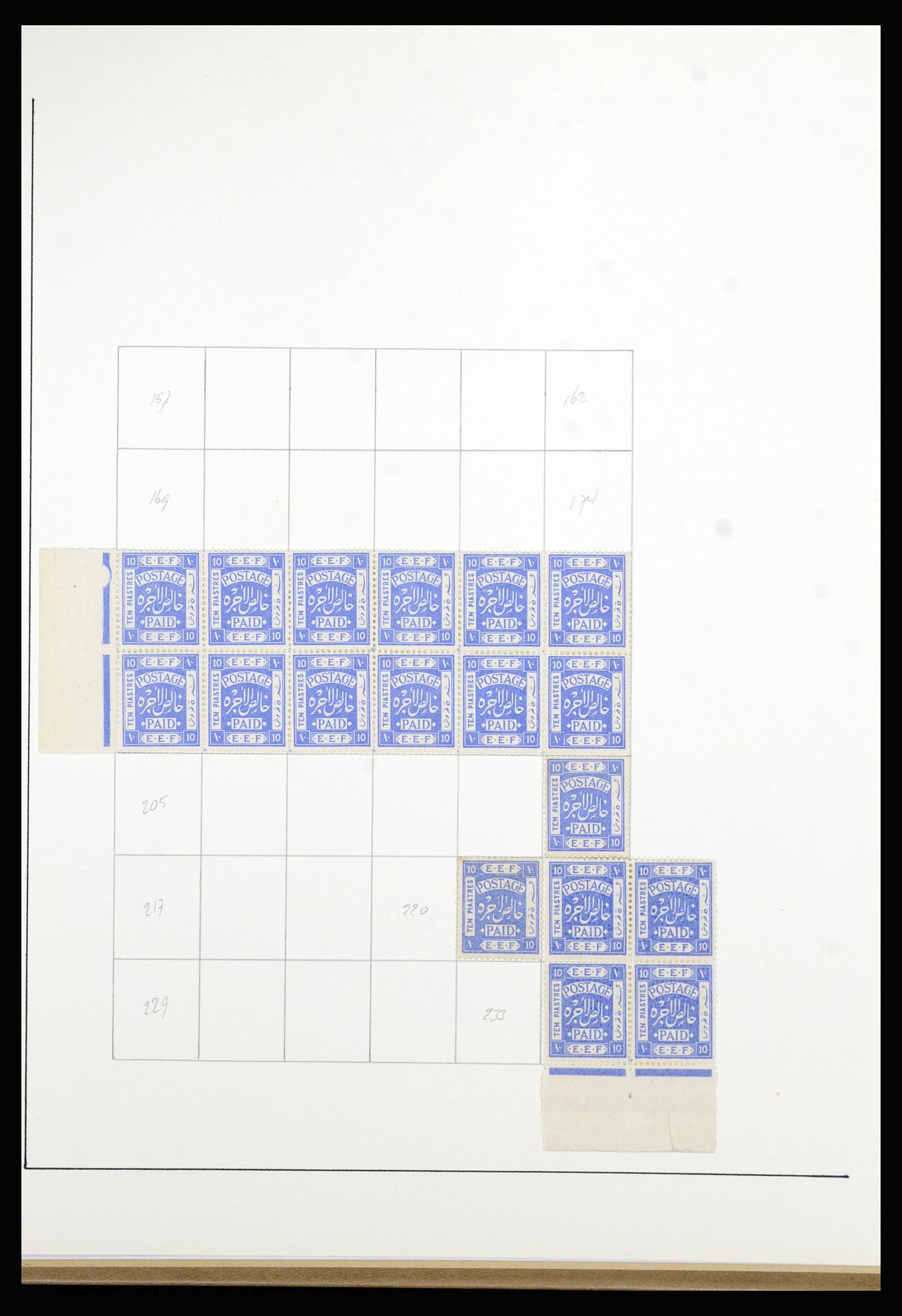 36515 068 - Postzegelverzameling 36515 Palestine 1918-1945.