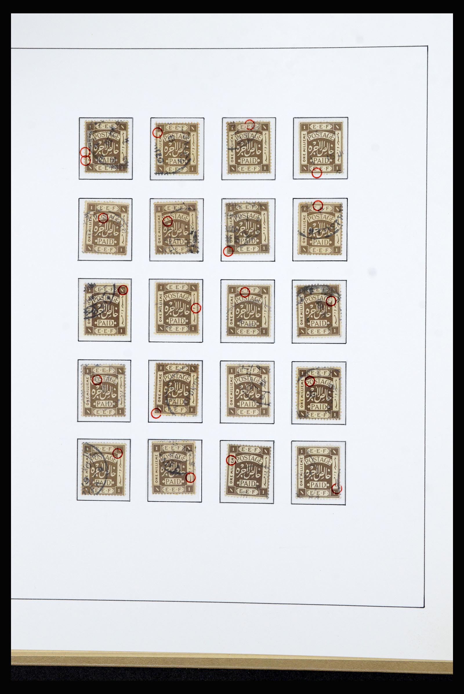 36515 077 - Postzegelverzameling 36515 Palestine 1918-1945.