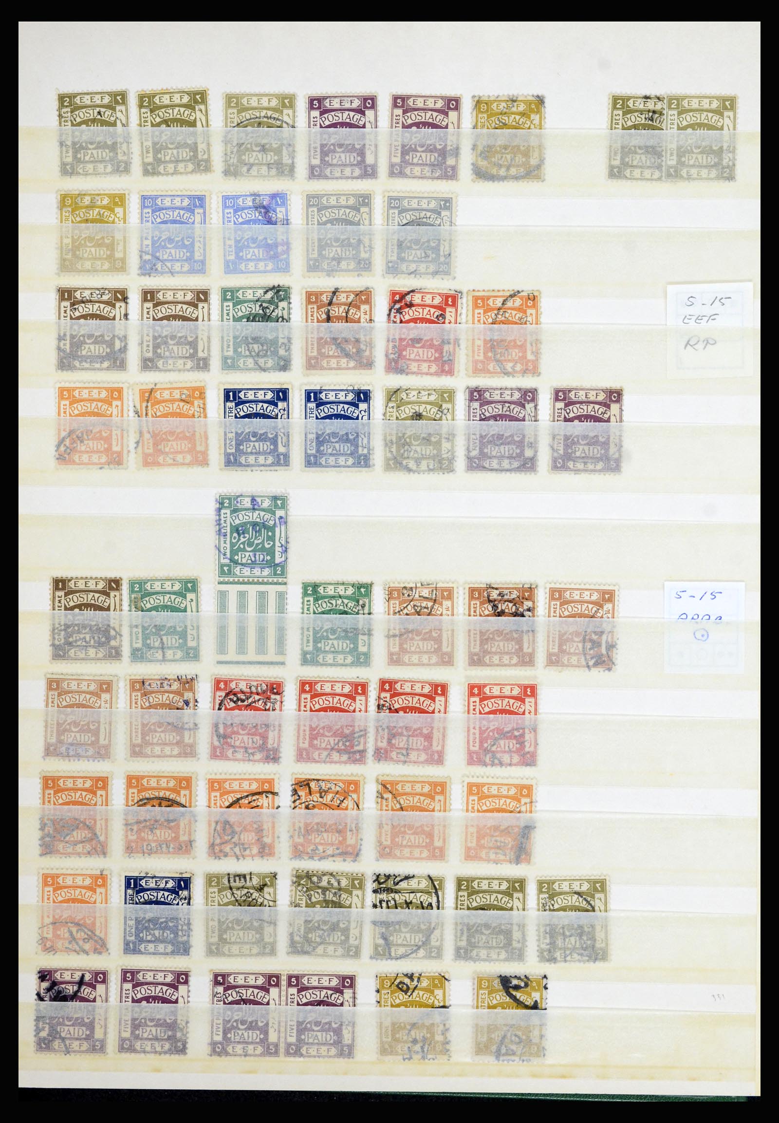 36515 079 - Postzegelverzameling 36515 Palestine 1918-1945.