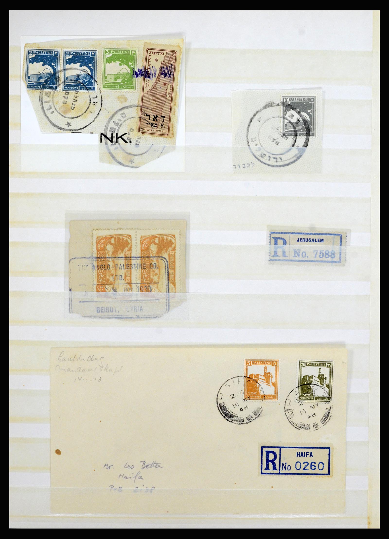 36515 097 - Postzegelverzameling 36515 Palestine 1918-1945.