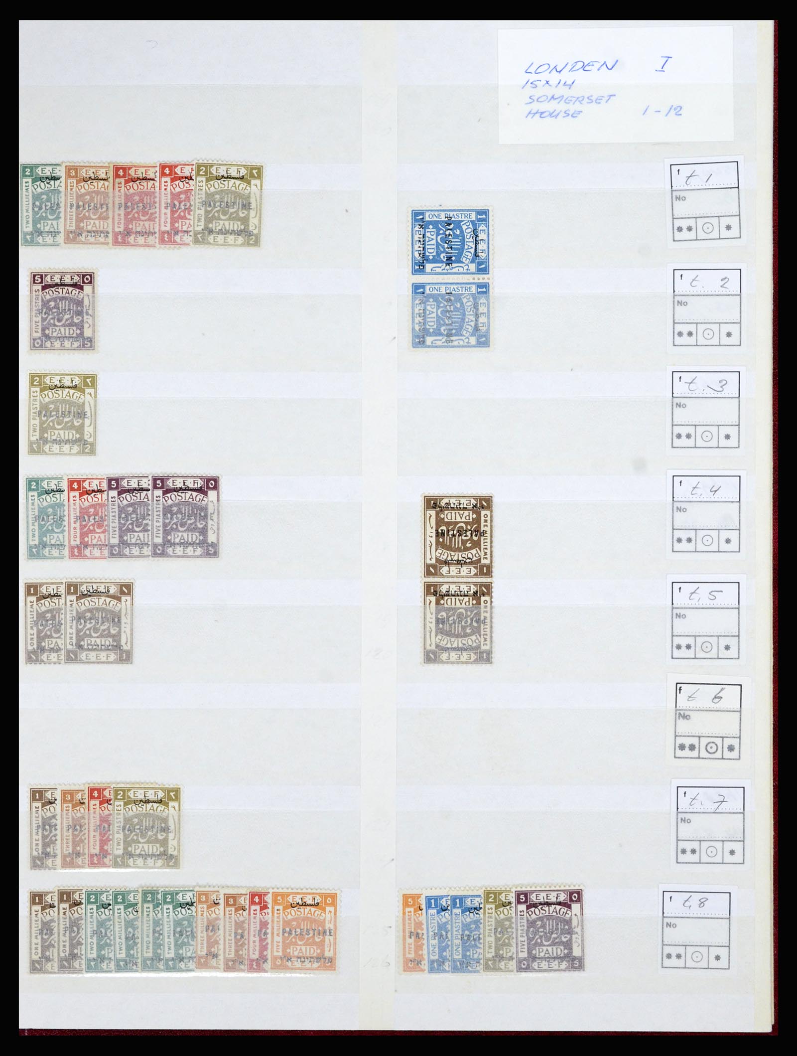 36515 105 - Postzegelverzameling 36515 Palestine 1918-1945.