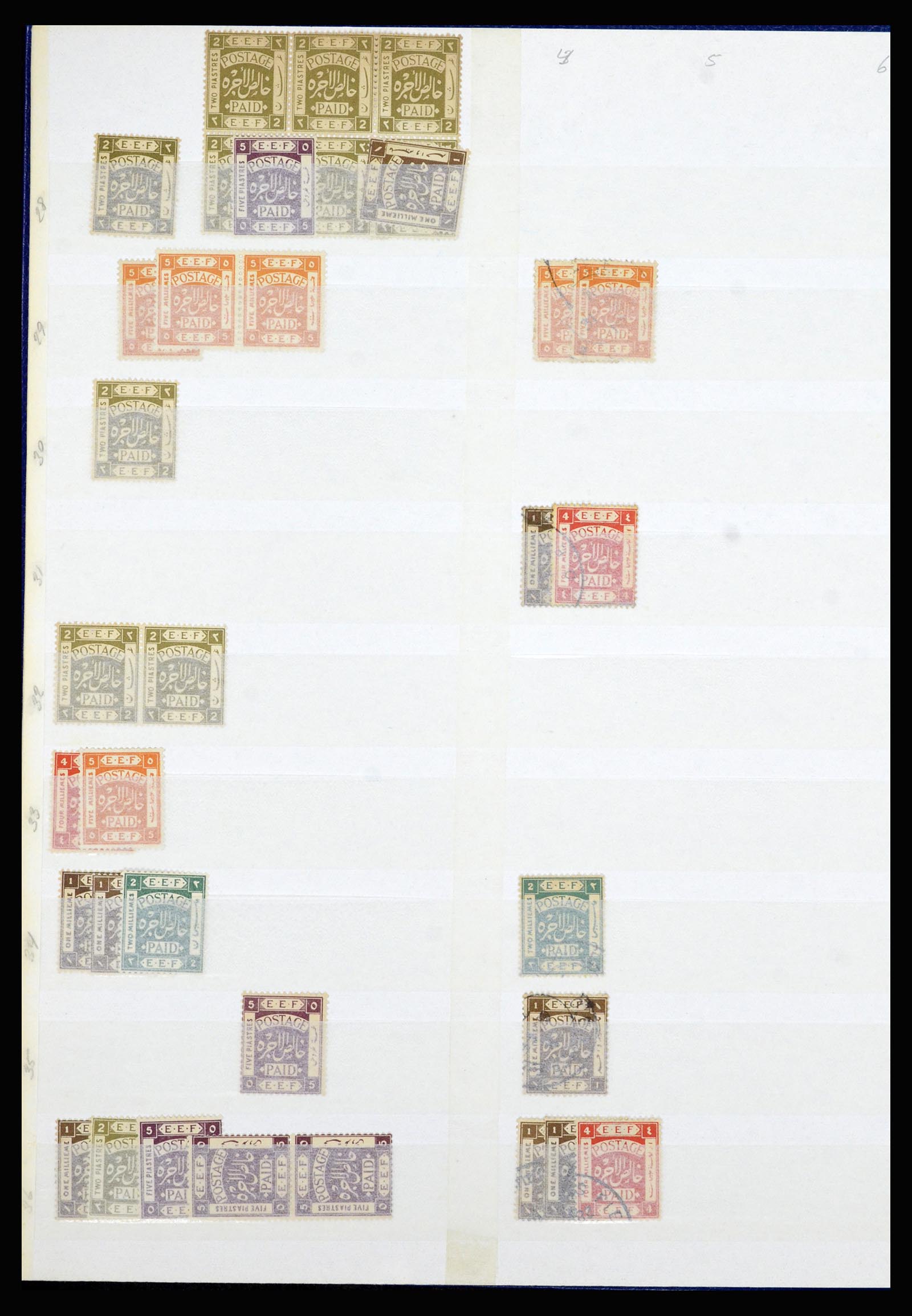 36515 117 - Postzegelverzameling 36515 Palestine 1918-1945.