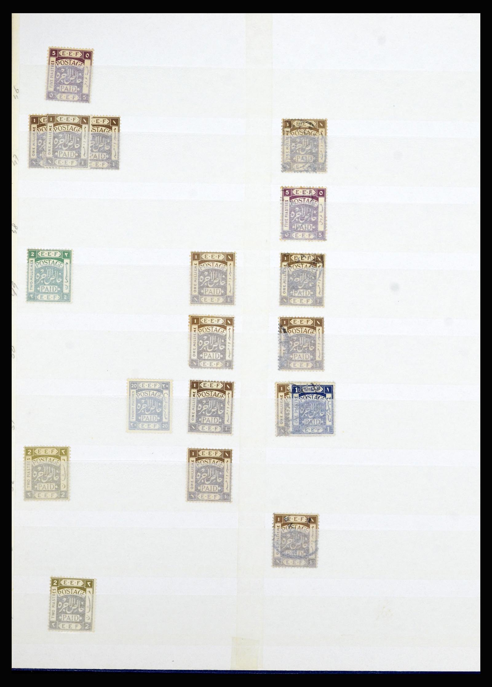 36515 119 - Postzegelverzameling 36515 Palestine 1918-1945.