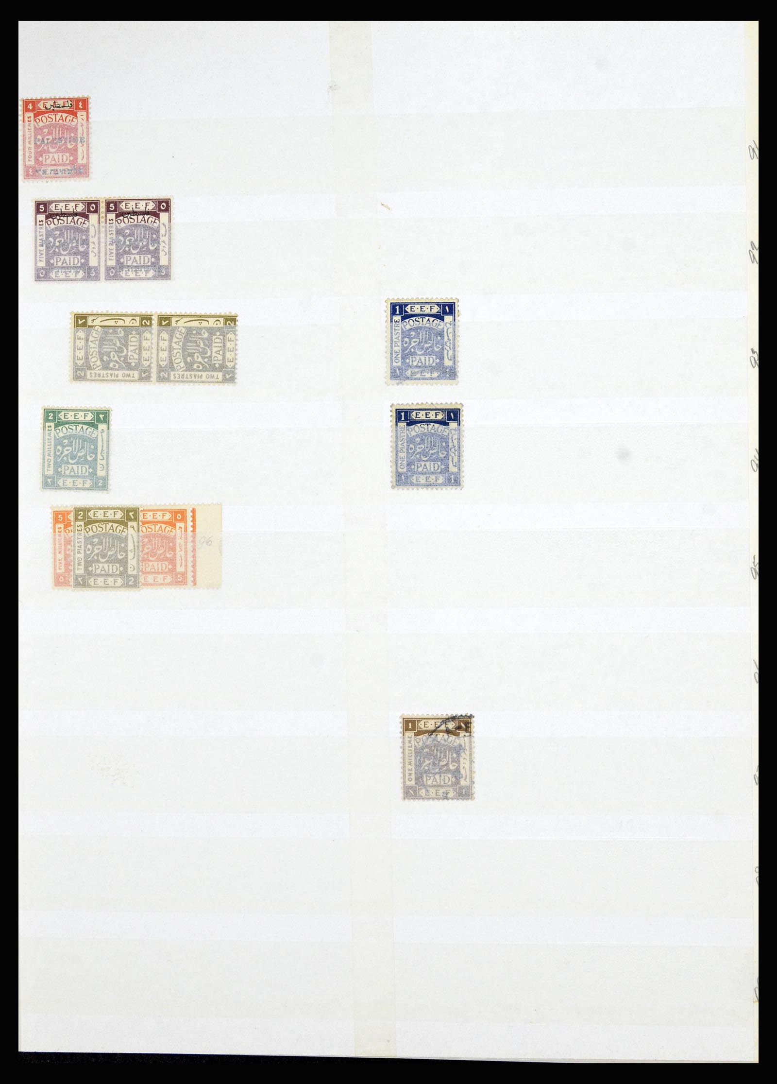 36515 124 - Postzegelverzameling 36515 Palestine 1918-1945.