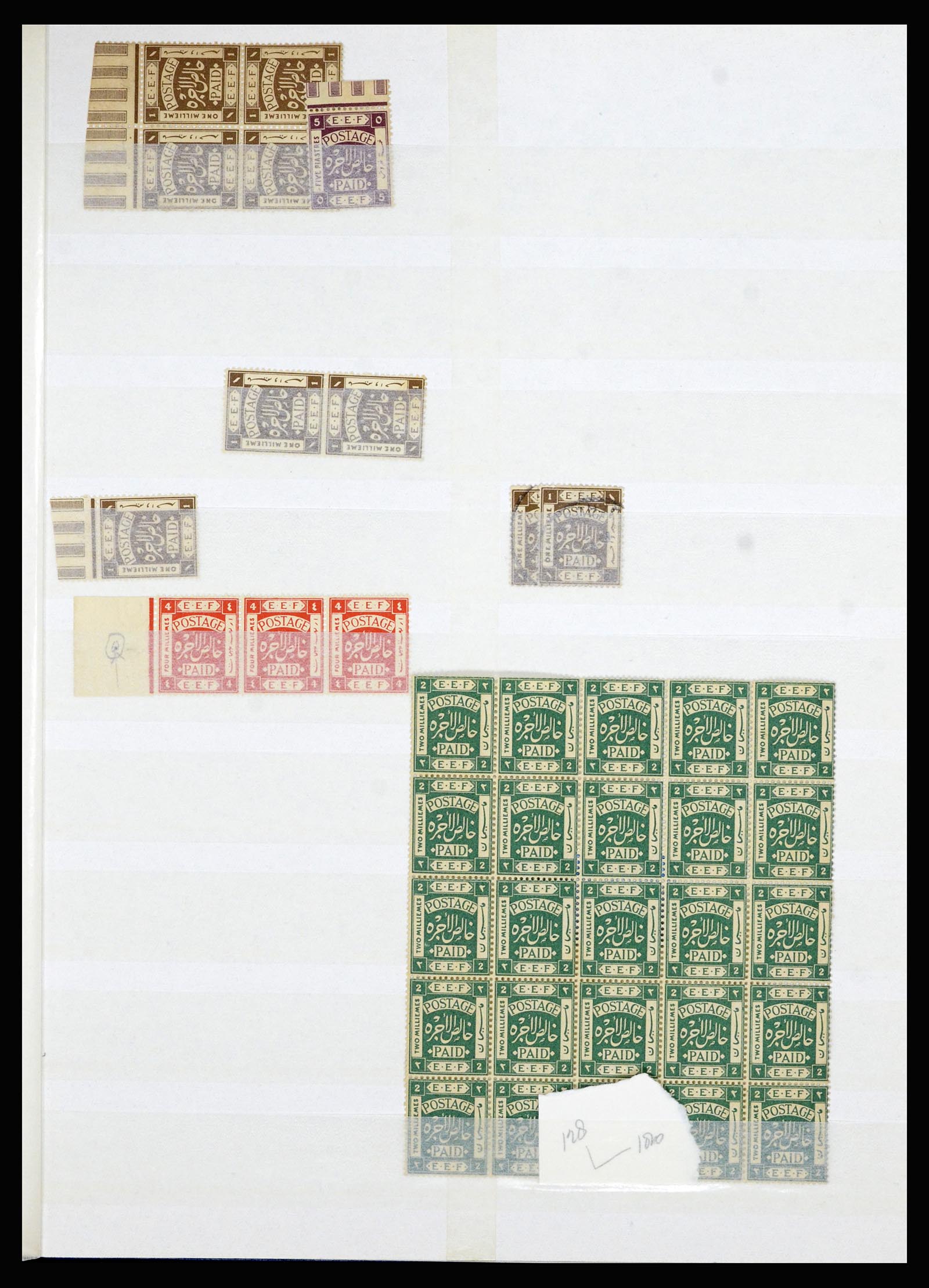 36515 128 - Postzegelverzameling 36515 Palestine 1918-1945.