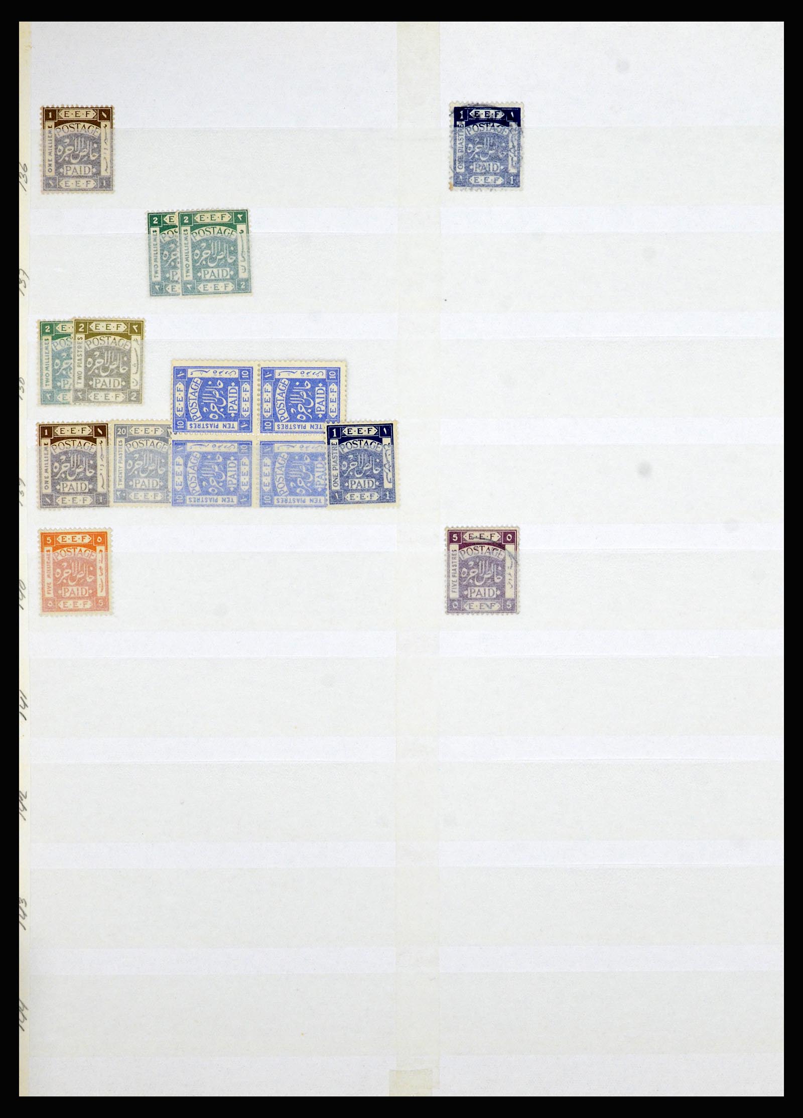 36515 129 - Postzegelverzameling 36515 Palestine 1918-1945.
