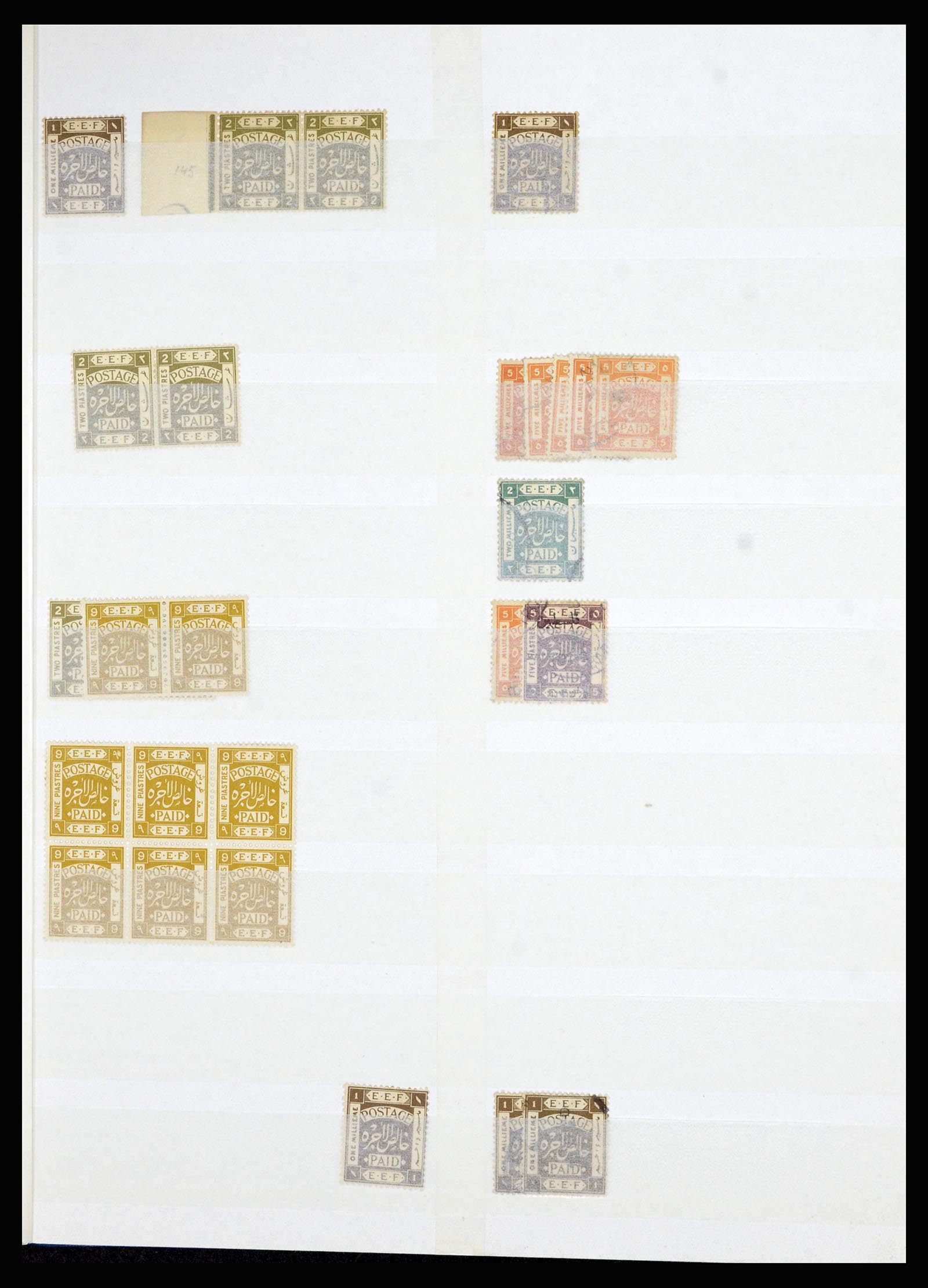 36515 130 - Postzegelverzameling 36515 Palestine 1918-1945.
