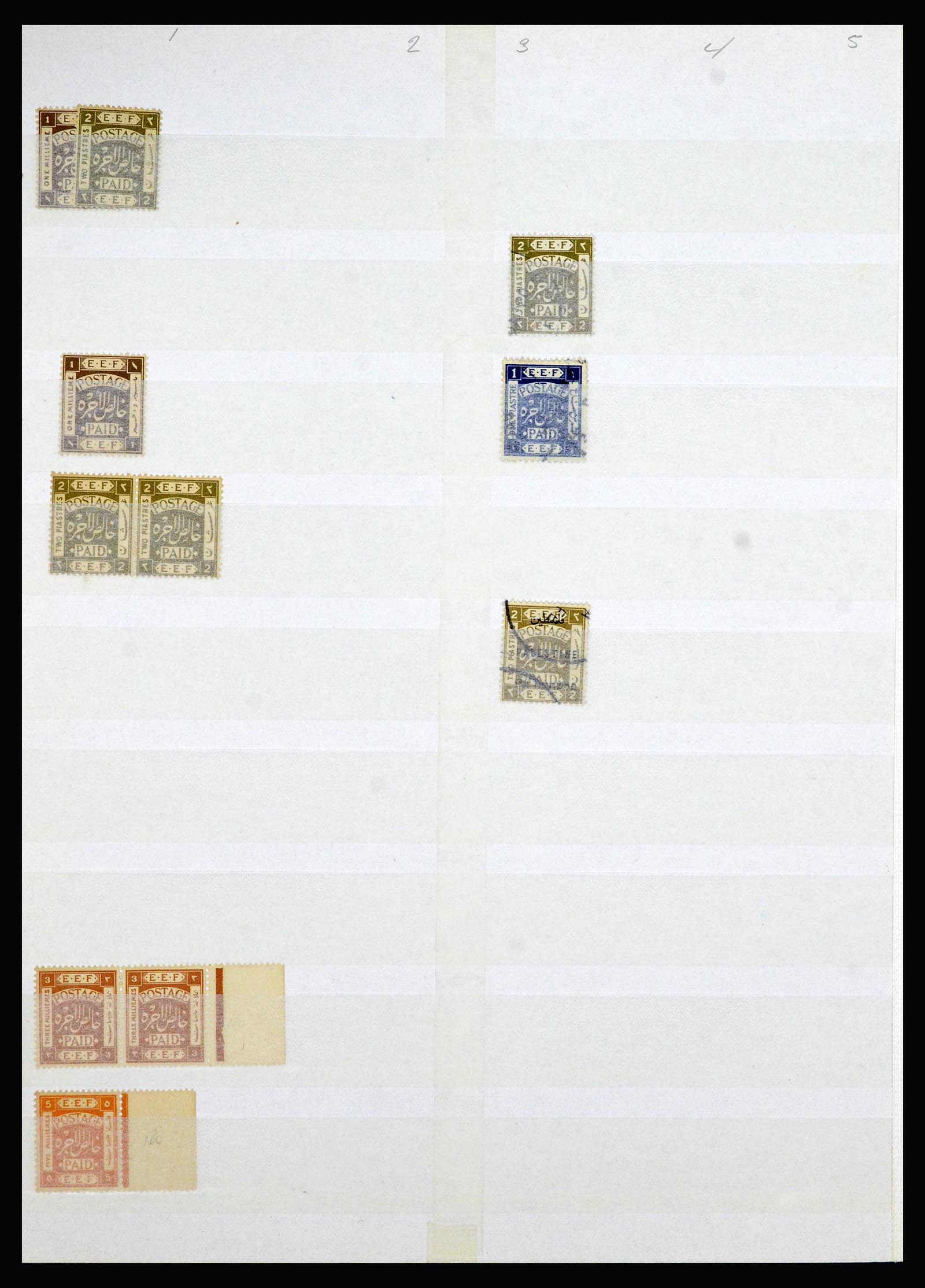 36515 133 - Postzegelverzameling 36515 Palestine 1918-1945.