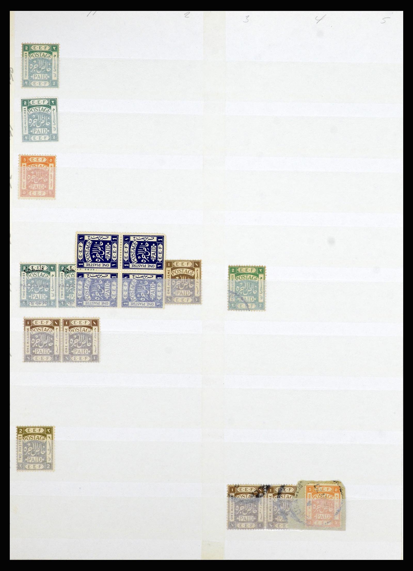 36515 135 - Postzegelverzameling 36515 Palestine 1918-1945.