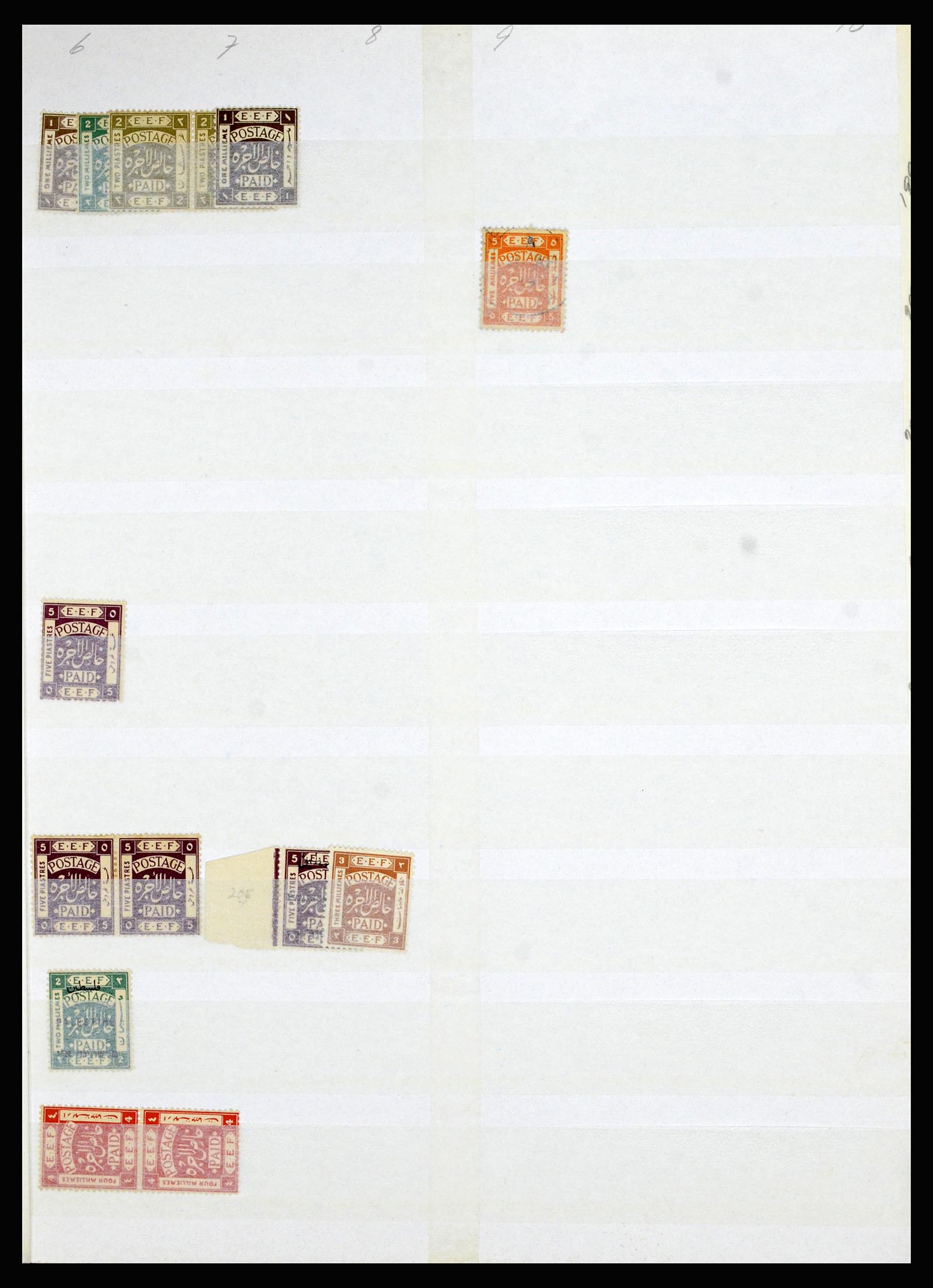 36515 136 - Postzegelverzameling 36515 Palestine 1918-1945.