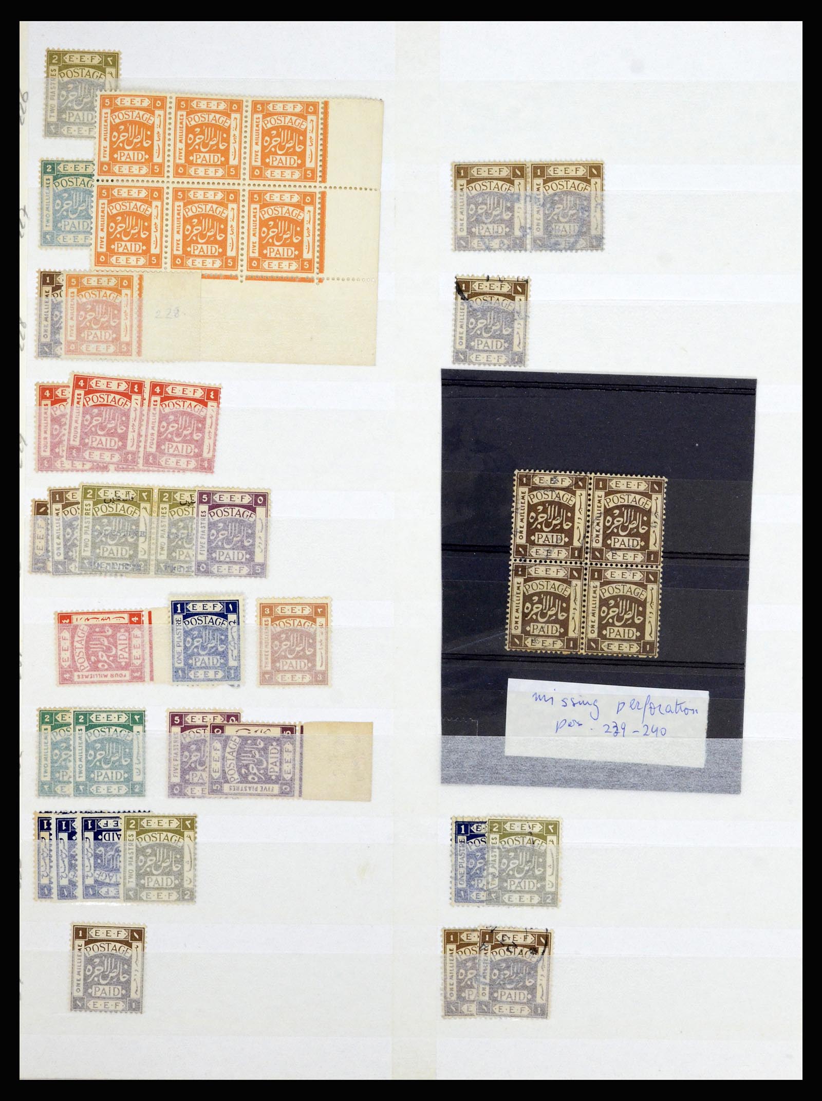 36515 139 - Postzegelverzameling 36515 Palestine 1918-1945.