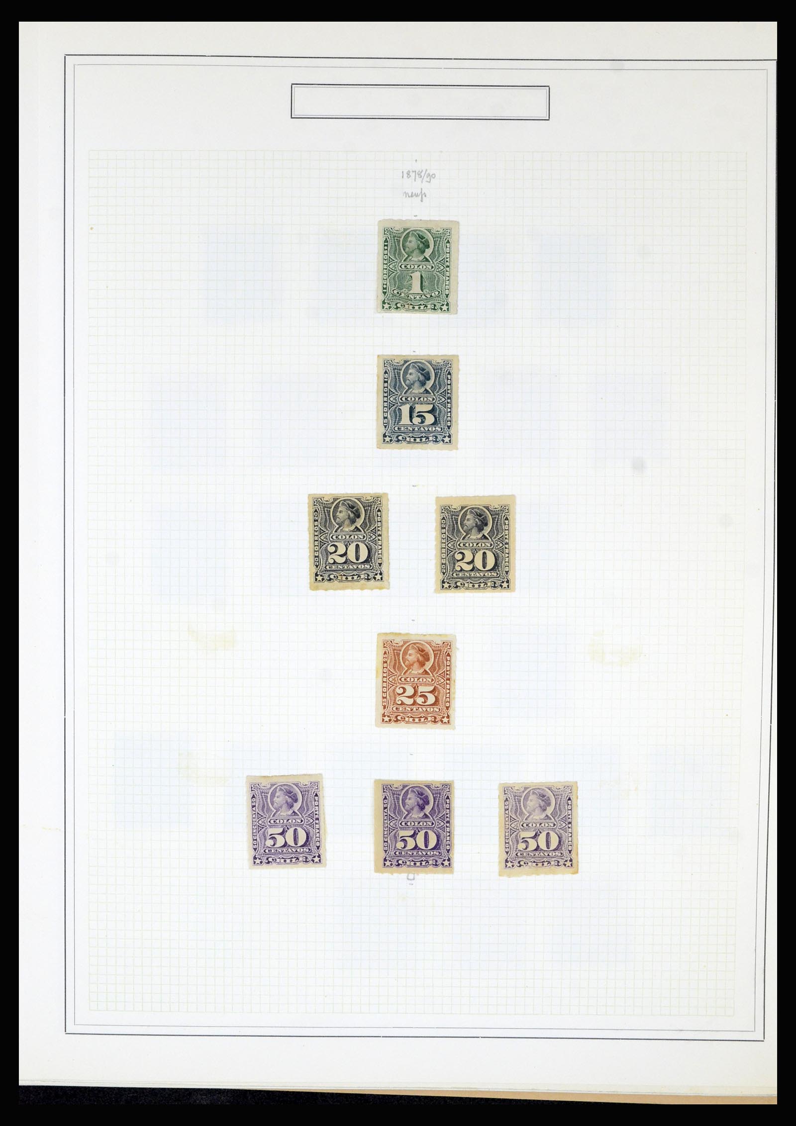 36516 012 - Postzegelverzameling 36516 Chile 1853-1950.