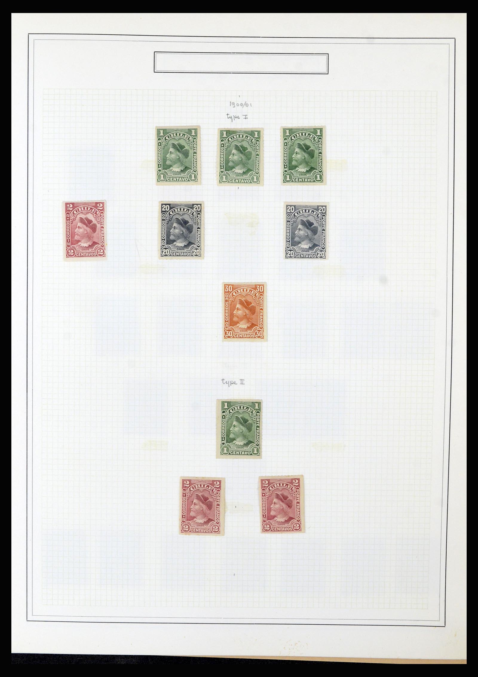 36516 017 - Postzegelverzameling 36516 Chile 1853-1950.