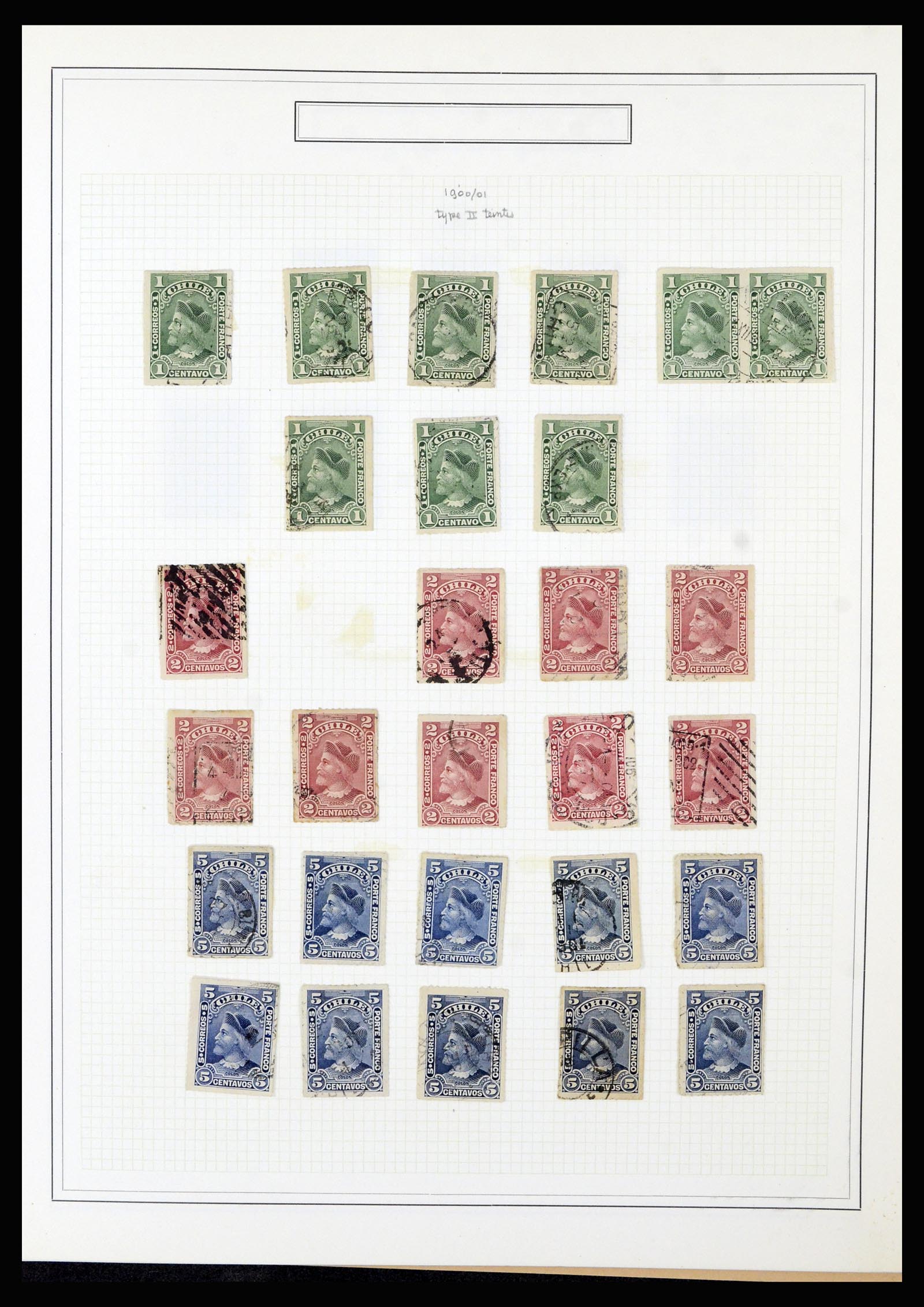36516 019 - Postzegelverzameling 36516 Chile 1853-1950.