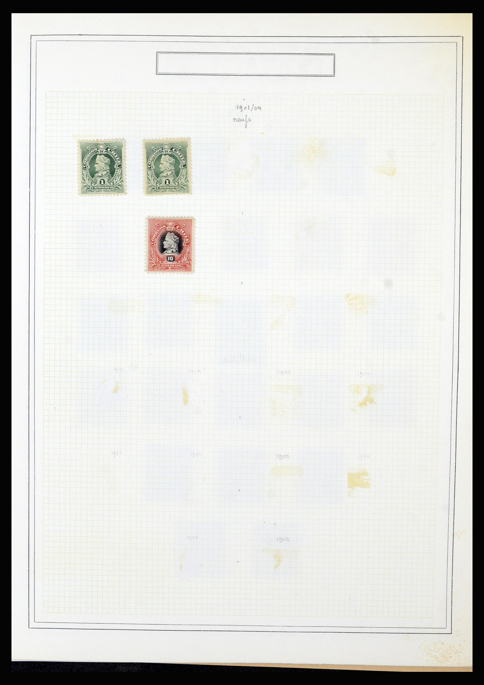 36516 022 - Postzegelverzameling 36516 Chile 1853-1950.