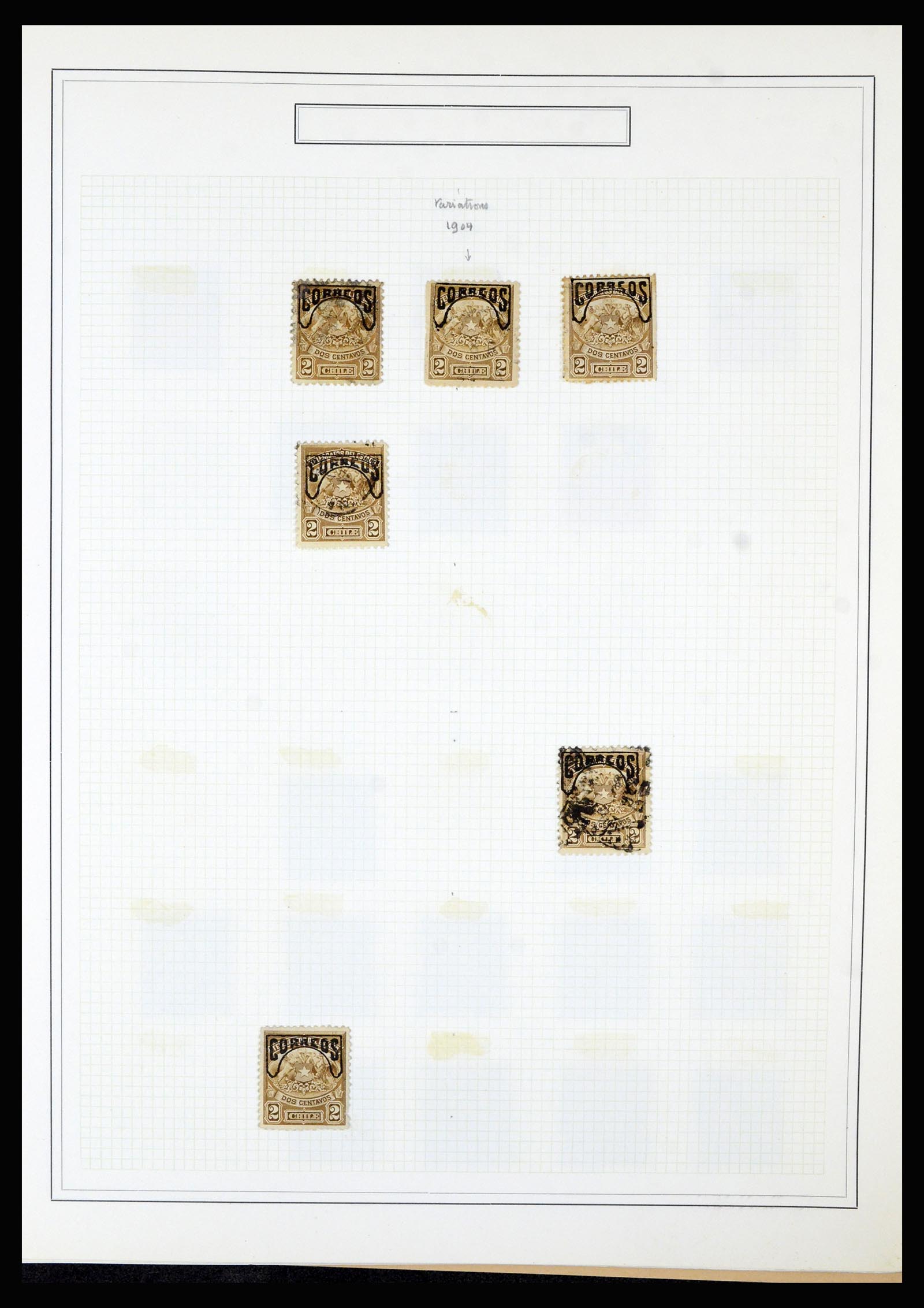 36516 025 - Postzegelverzameling 36516 Chile 1853-1950.