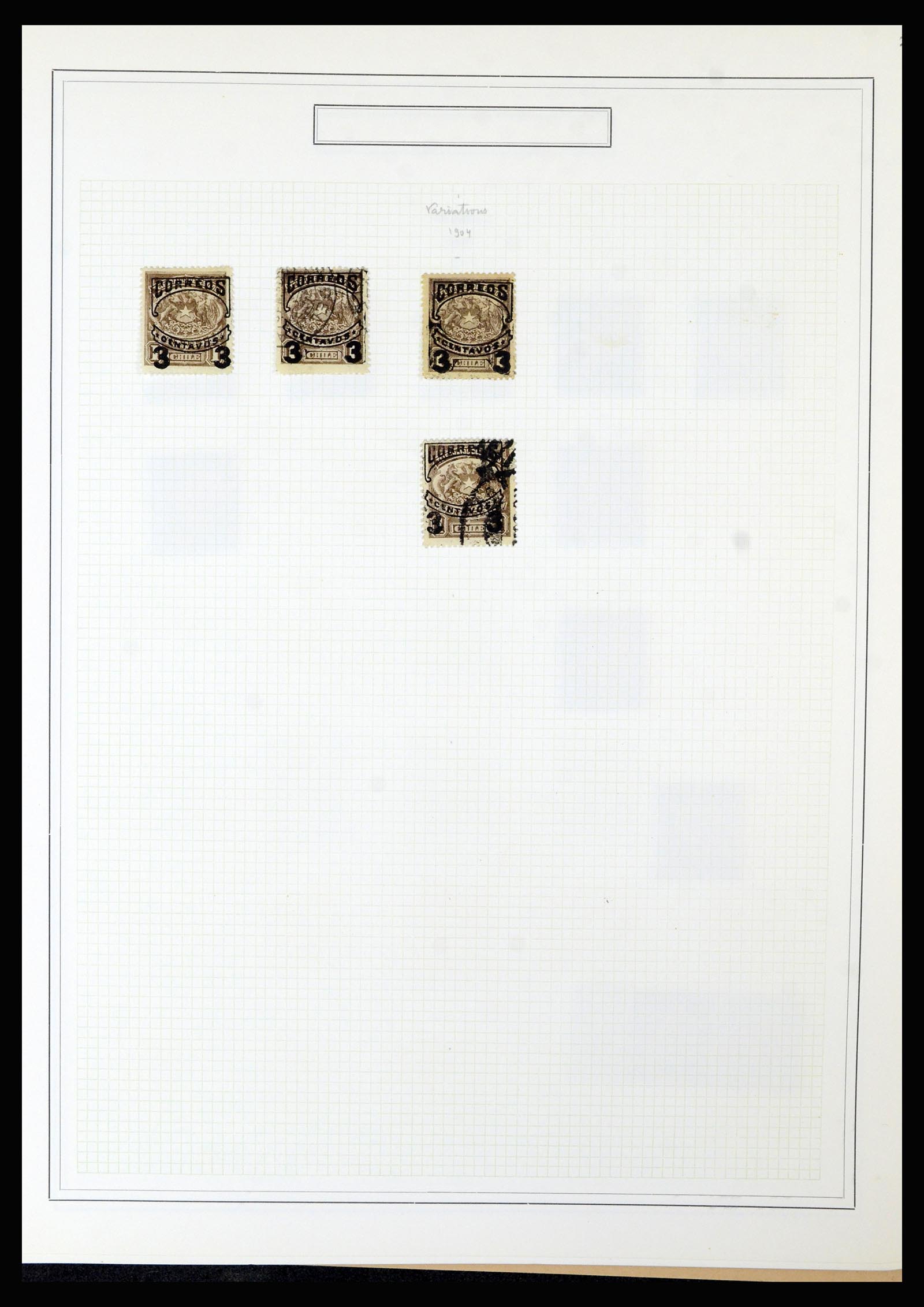 36516 029 - Postzegelverzameling 36516 Chile 1853-1950.
