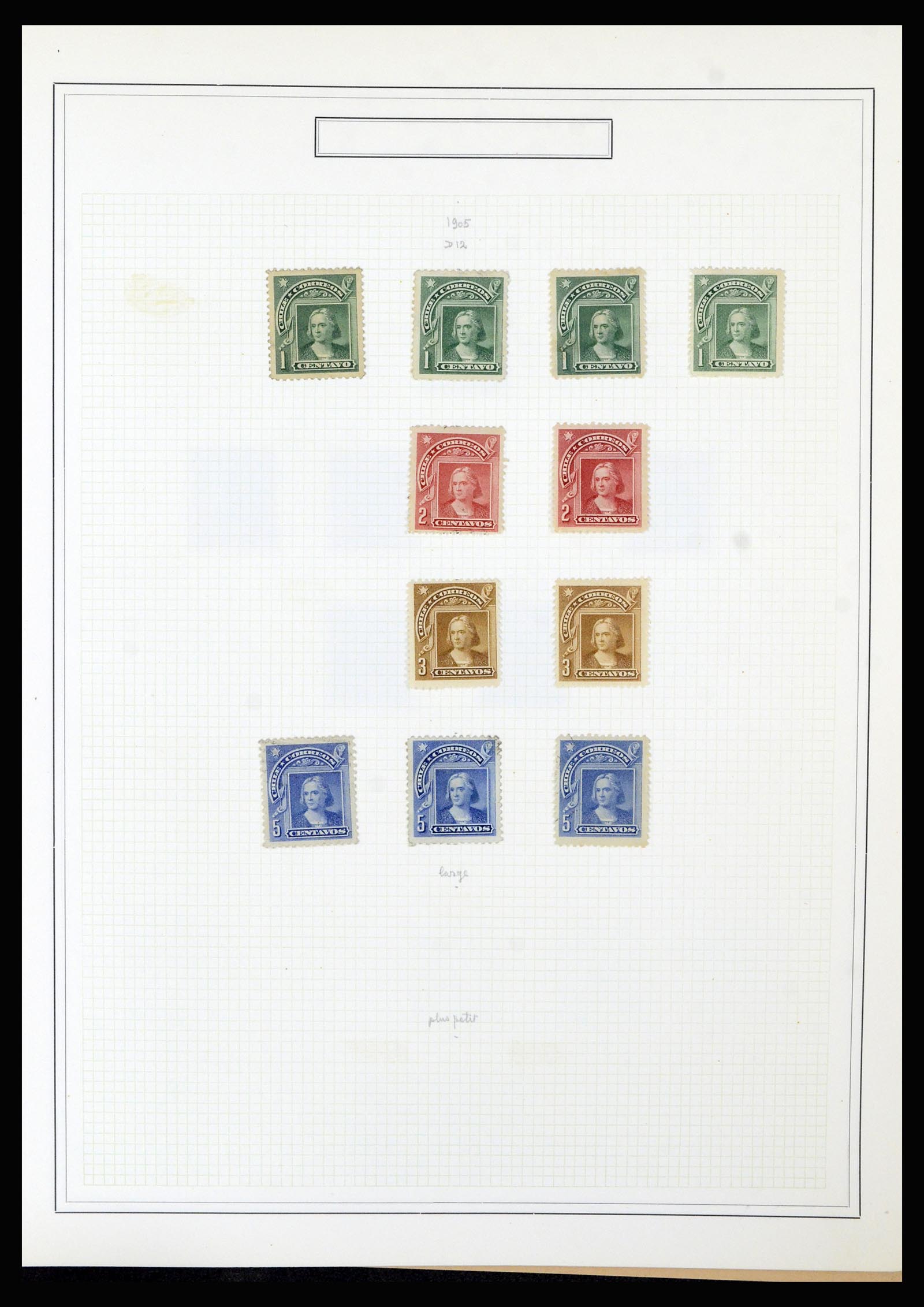 36516 031 - Postzegelverzameling 36516 Chile 1853-1950.