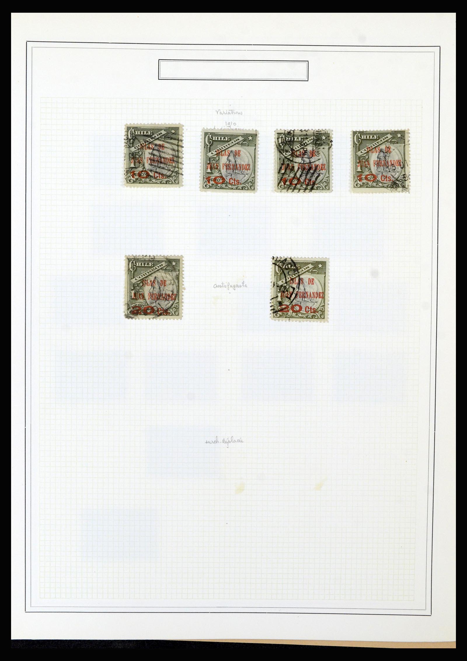 36516 038 - Postzegelverzameling 36516 Chile 1853-1950.