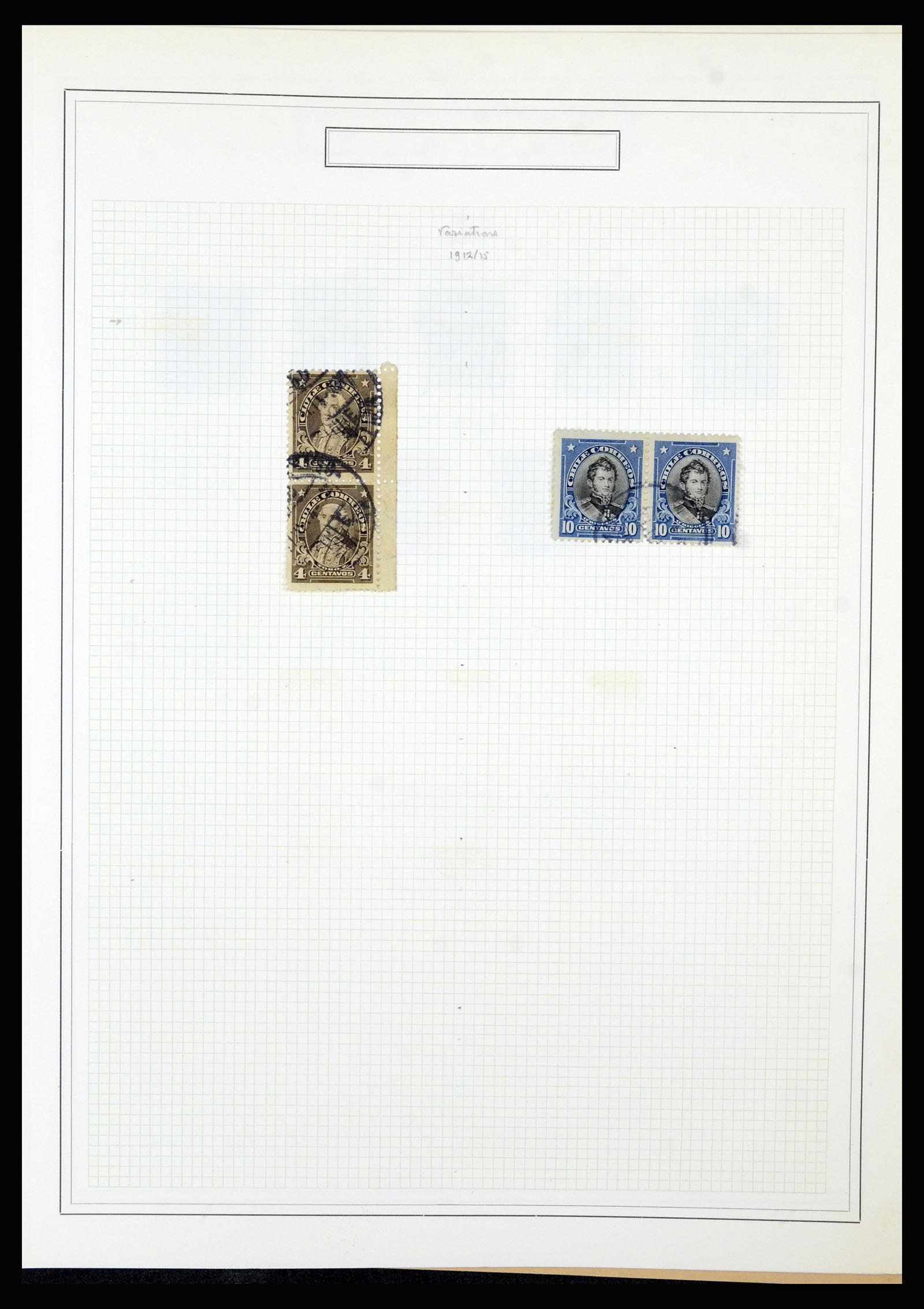 36516 051 - Postzegelverzameling 36516 Chile 1853-1950.
