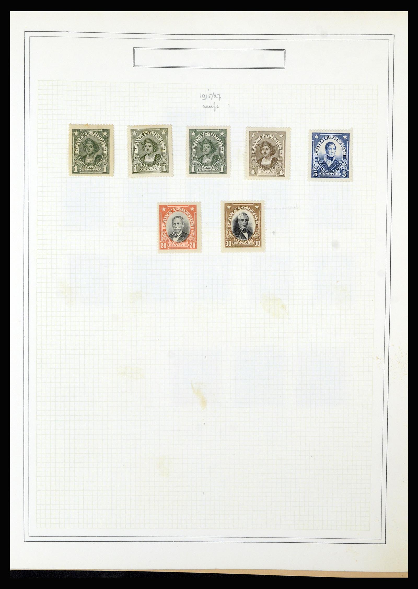 36516 052 - Postzegelverzameling 36516 Chile 1853-1950.