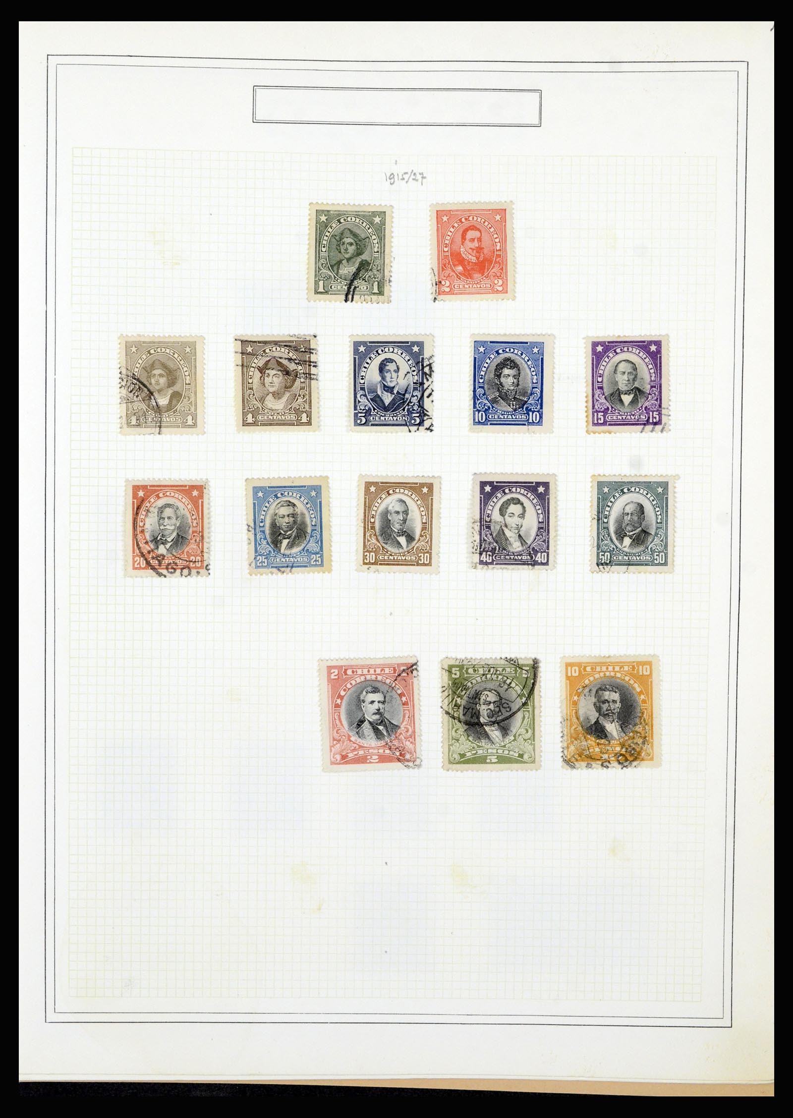 36516 053 - Postzegelverzameling 36516 Chile 1853-1950.