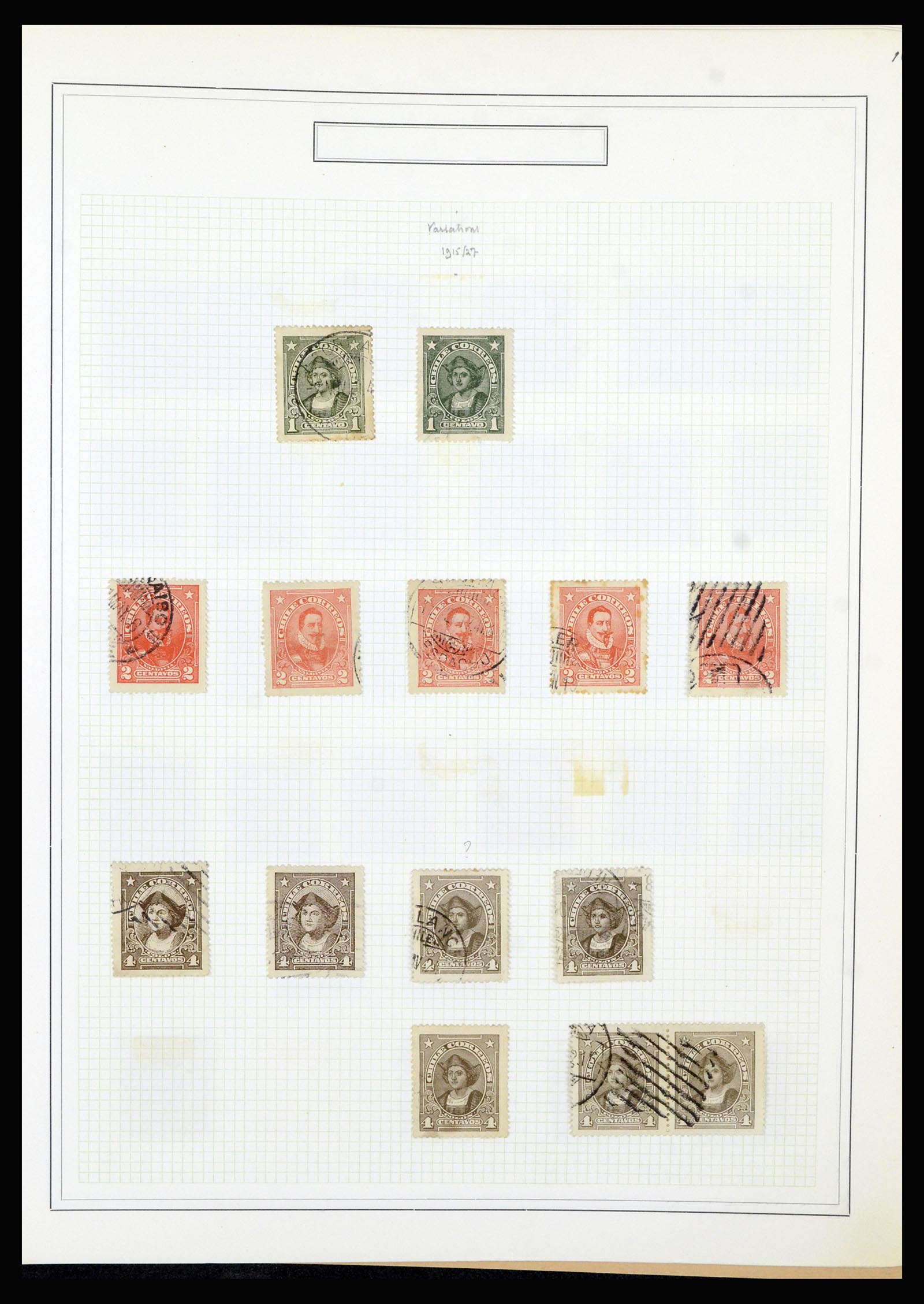 36516 054 - Postzegelverzameling 36516 Chile 1853-1950.