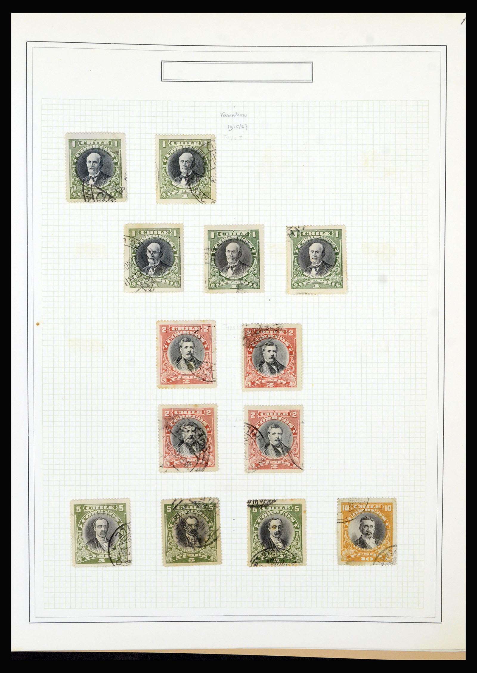 36516 057 - Postzegelverzameling 36516 Chile 1853-1950.