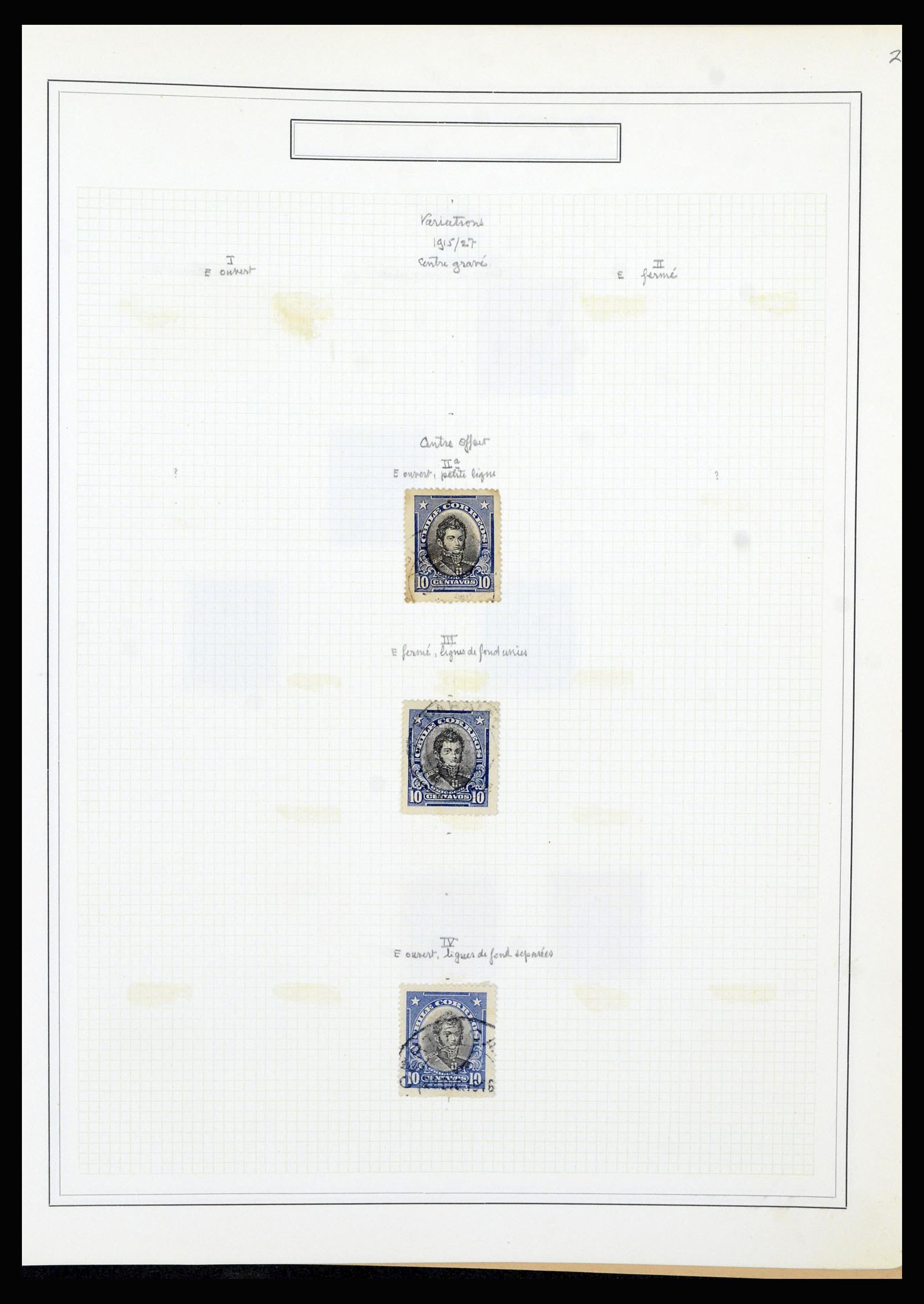 36516 058 - Postzegelverzameling 36516 Chile 1853-1950.